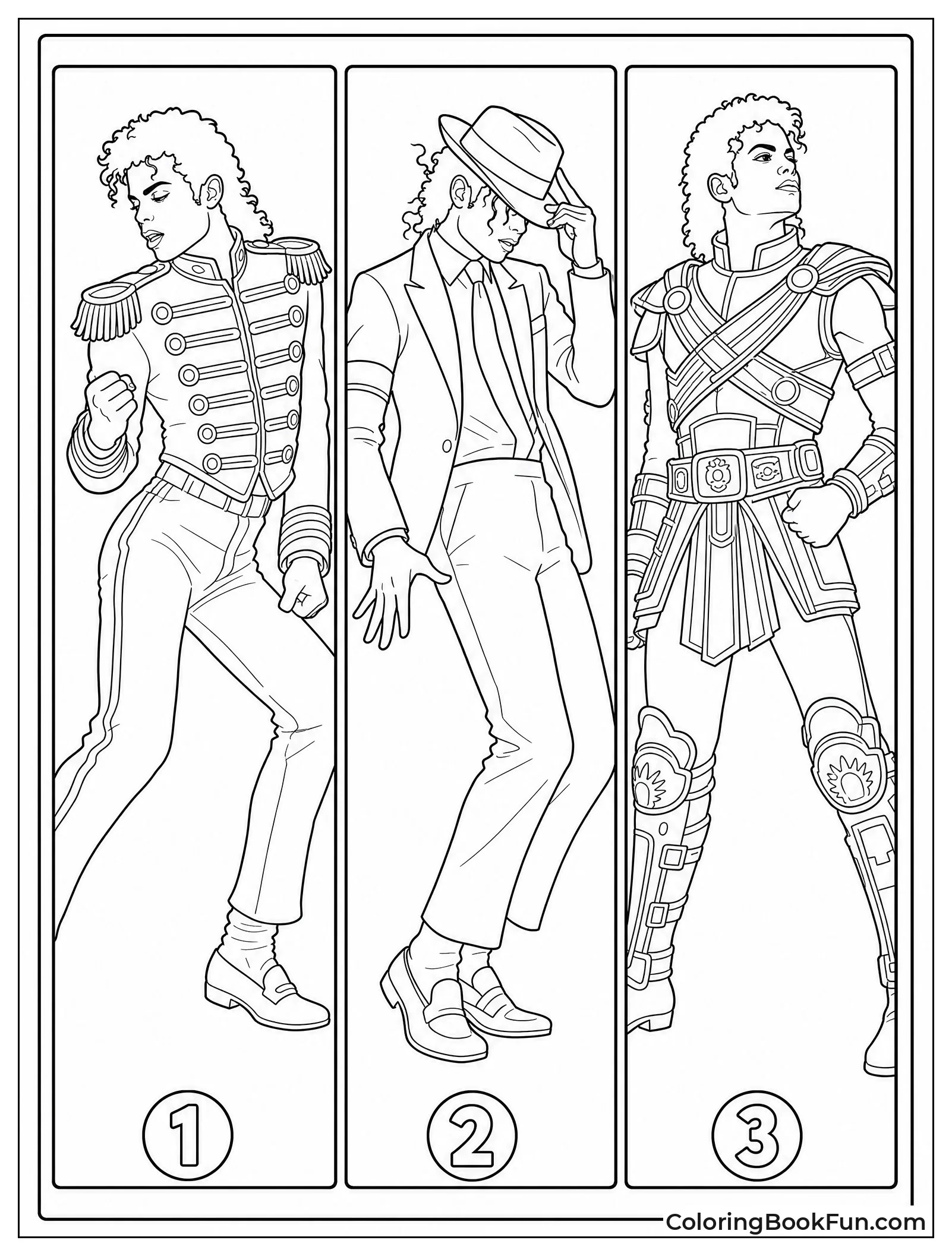 Michael in Music Video Costumes