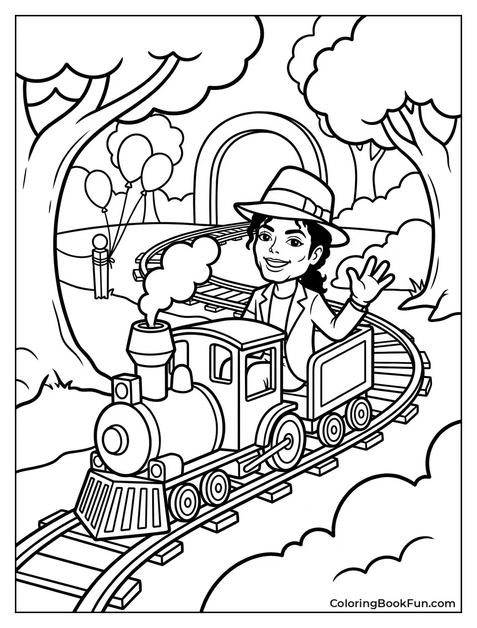 Michael on Neverland Train Ride