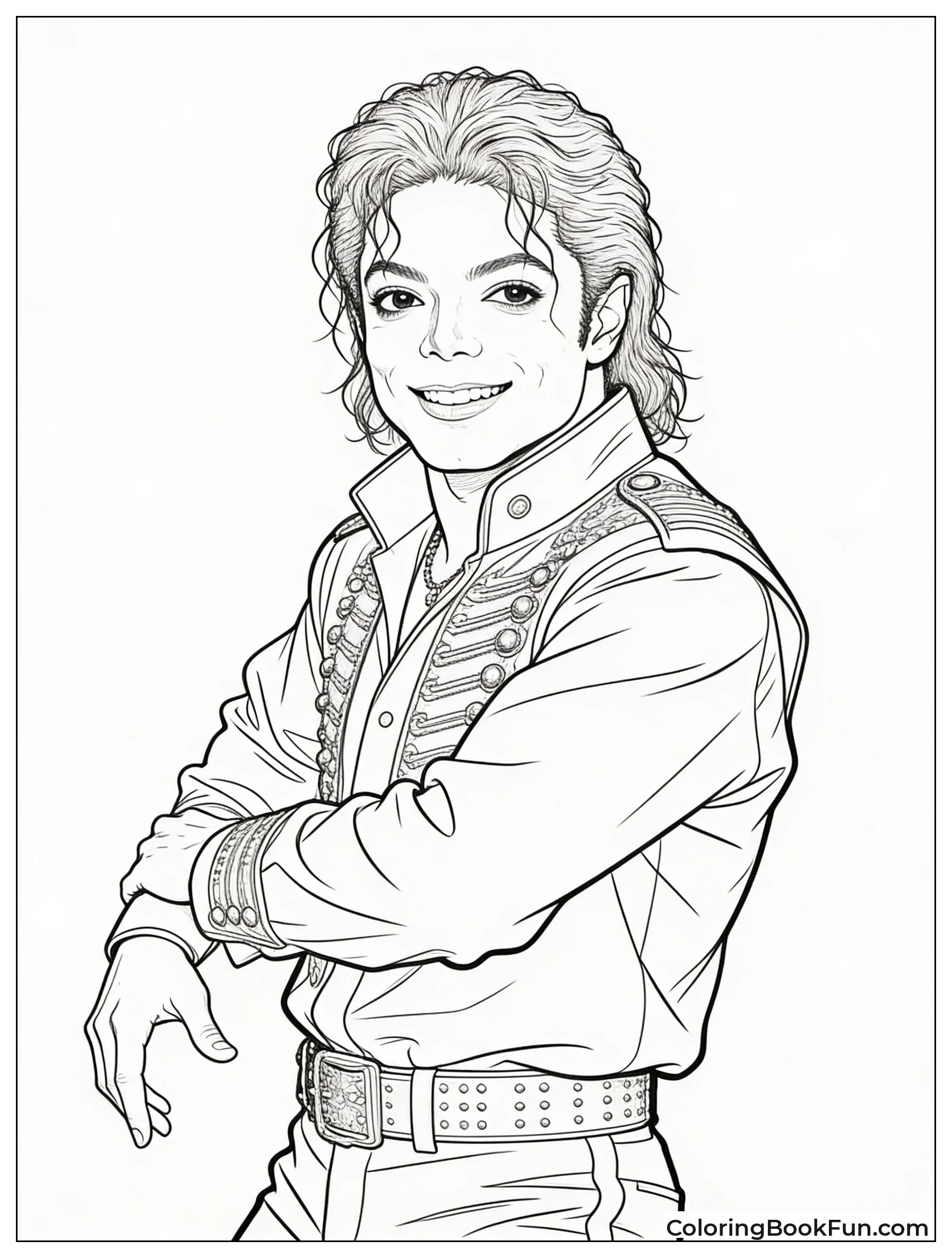 Realistic Close Up Michael Smile