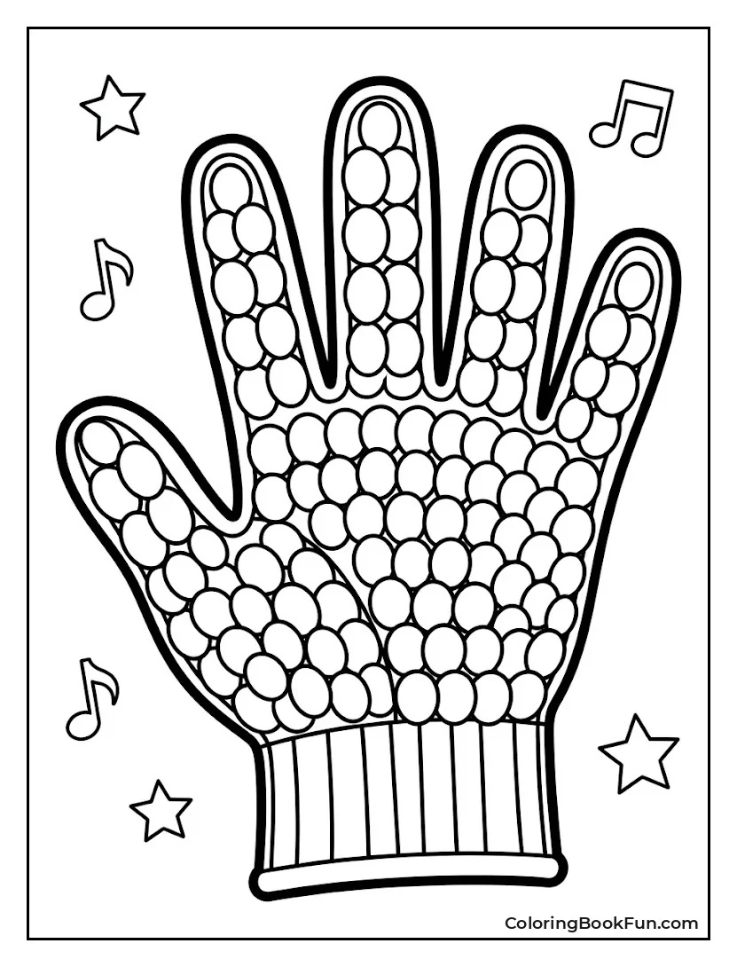 Sparkly Michael Jackson Glove