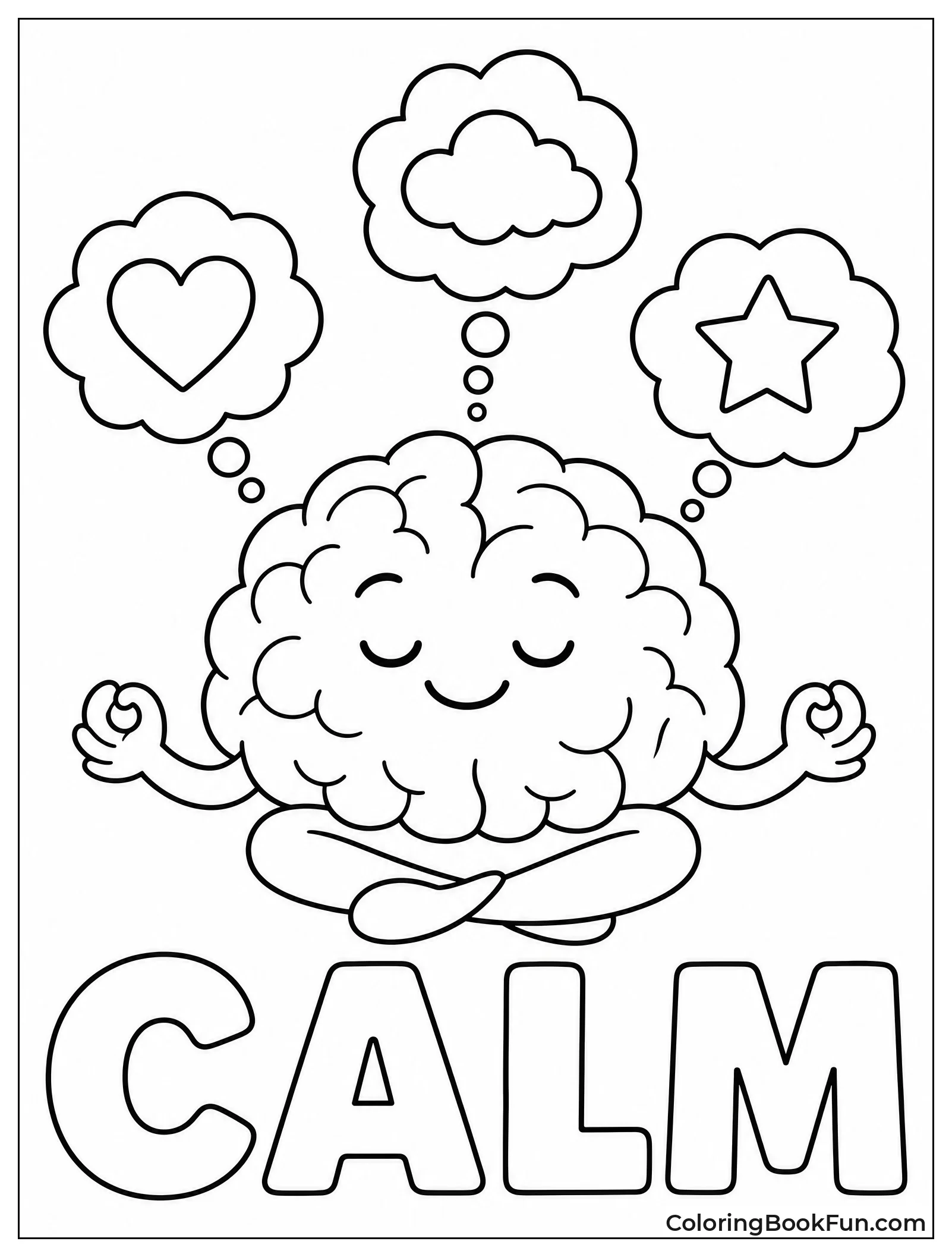 Relaxed Brain Practicing Mindfulness