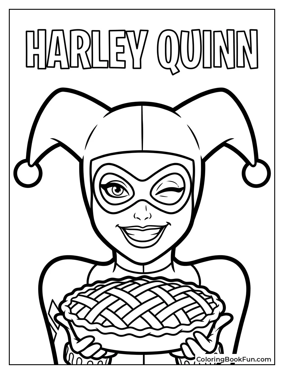 Harley Winking with a Pie