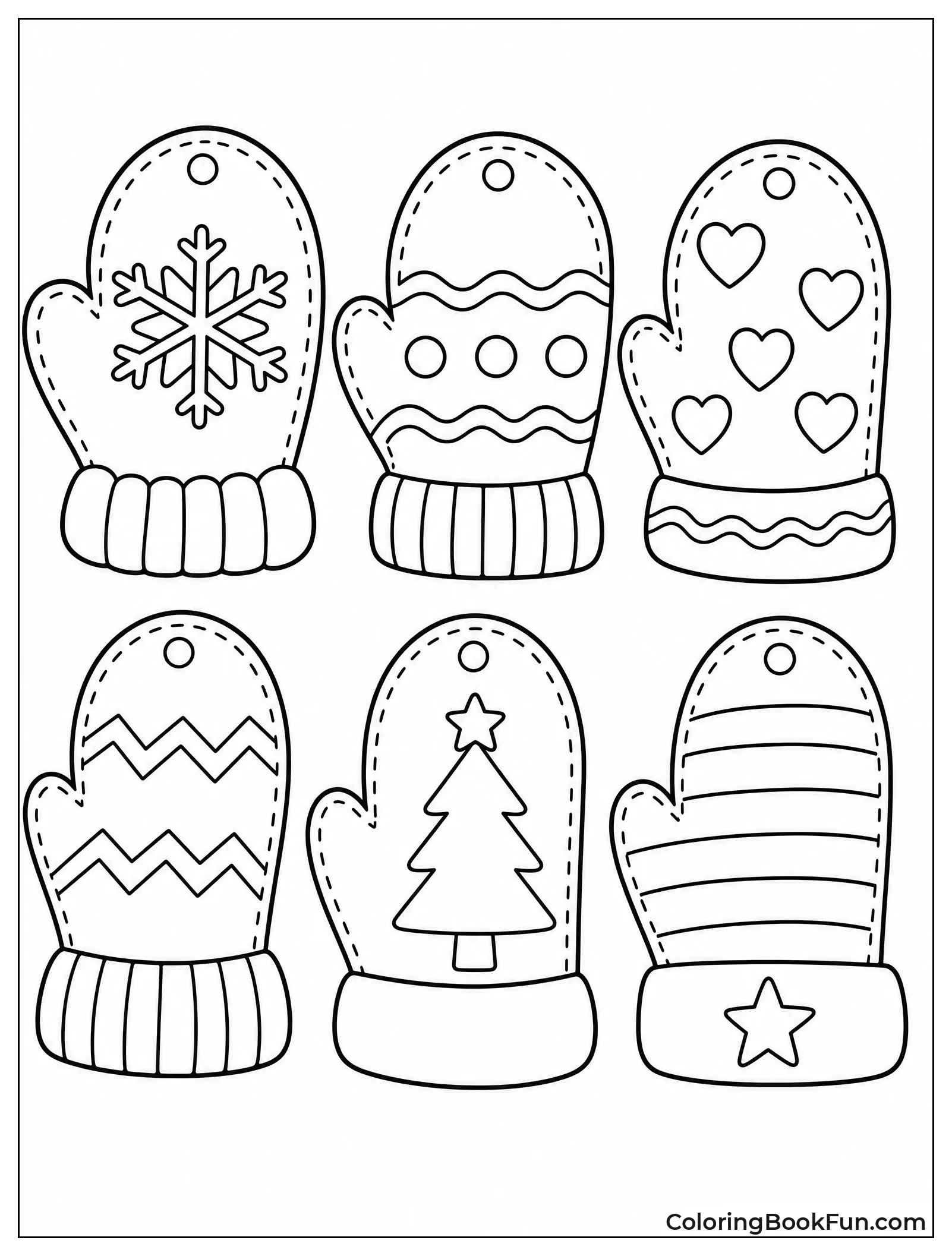 Mitten Gift Tags on a Present