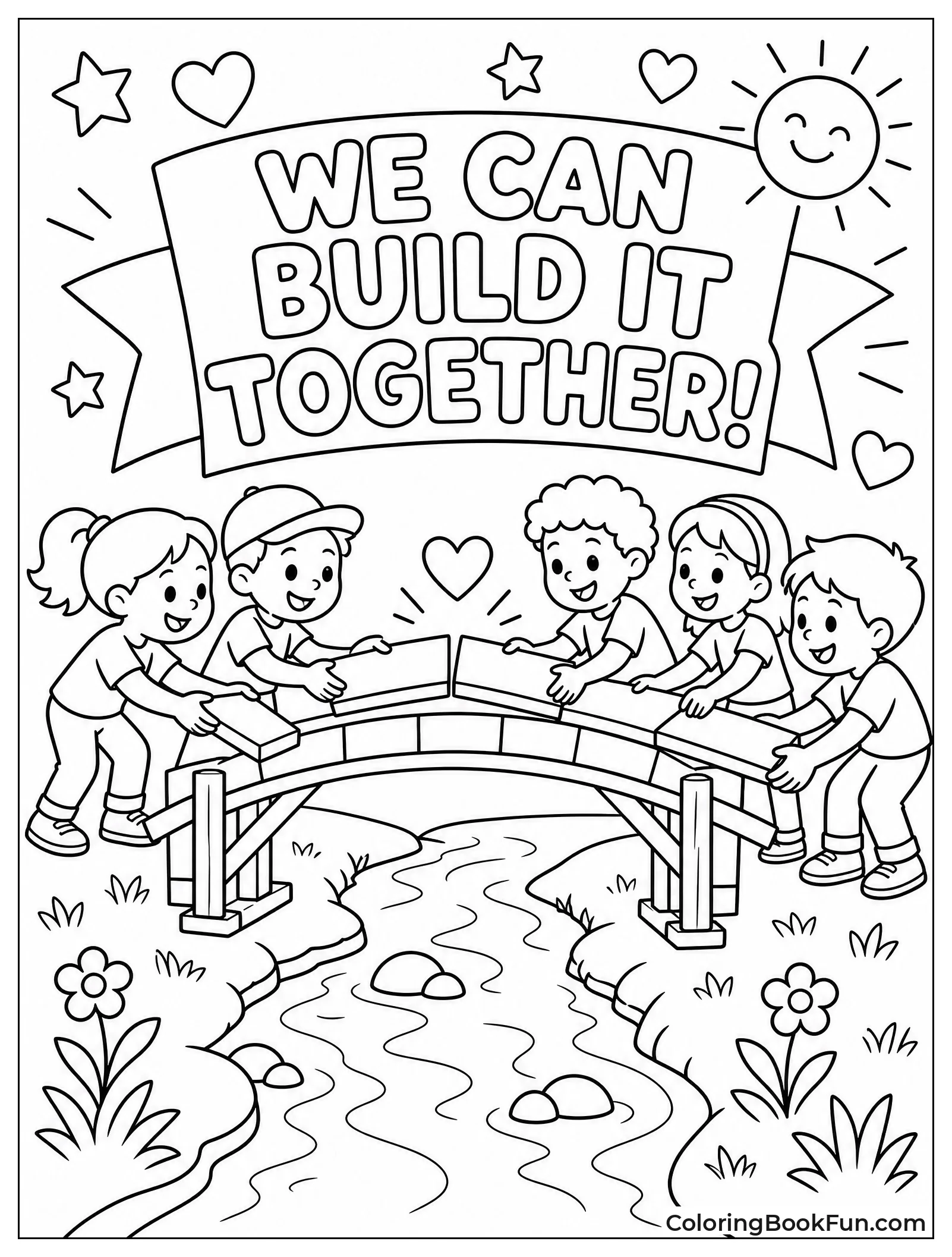Kids Build Bridge to Meet