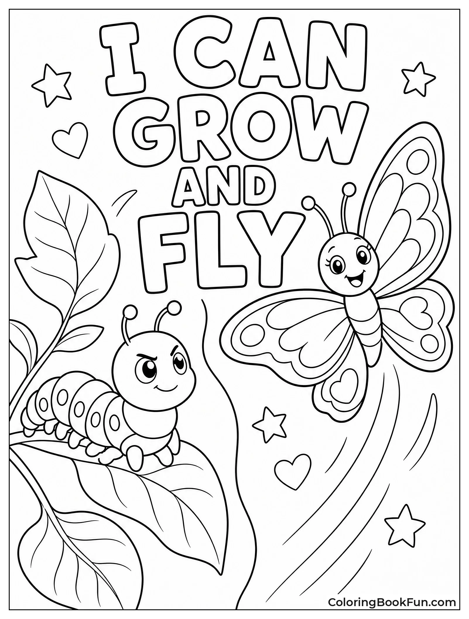 Caterpillar Changes Into Soaring Butterfly