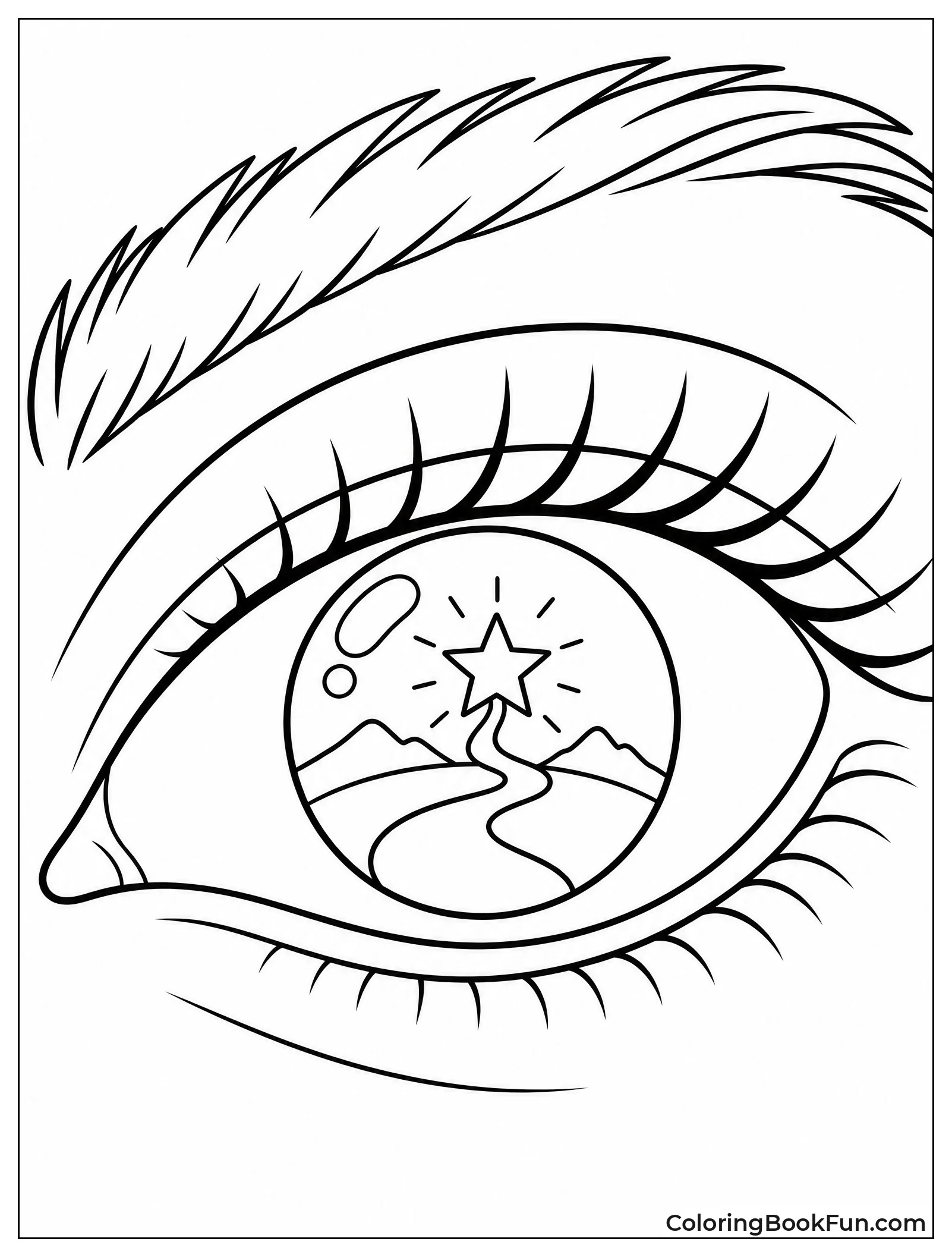 Eye Reflects a Distant Shining Star
