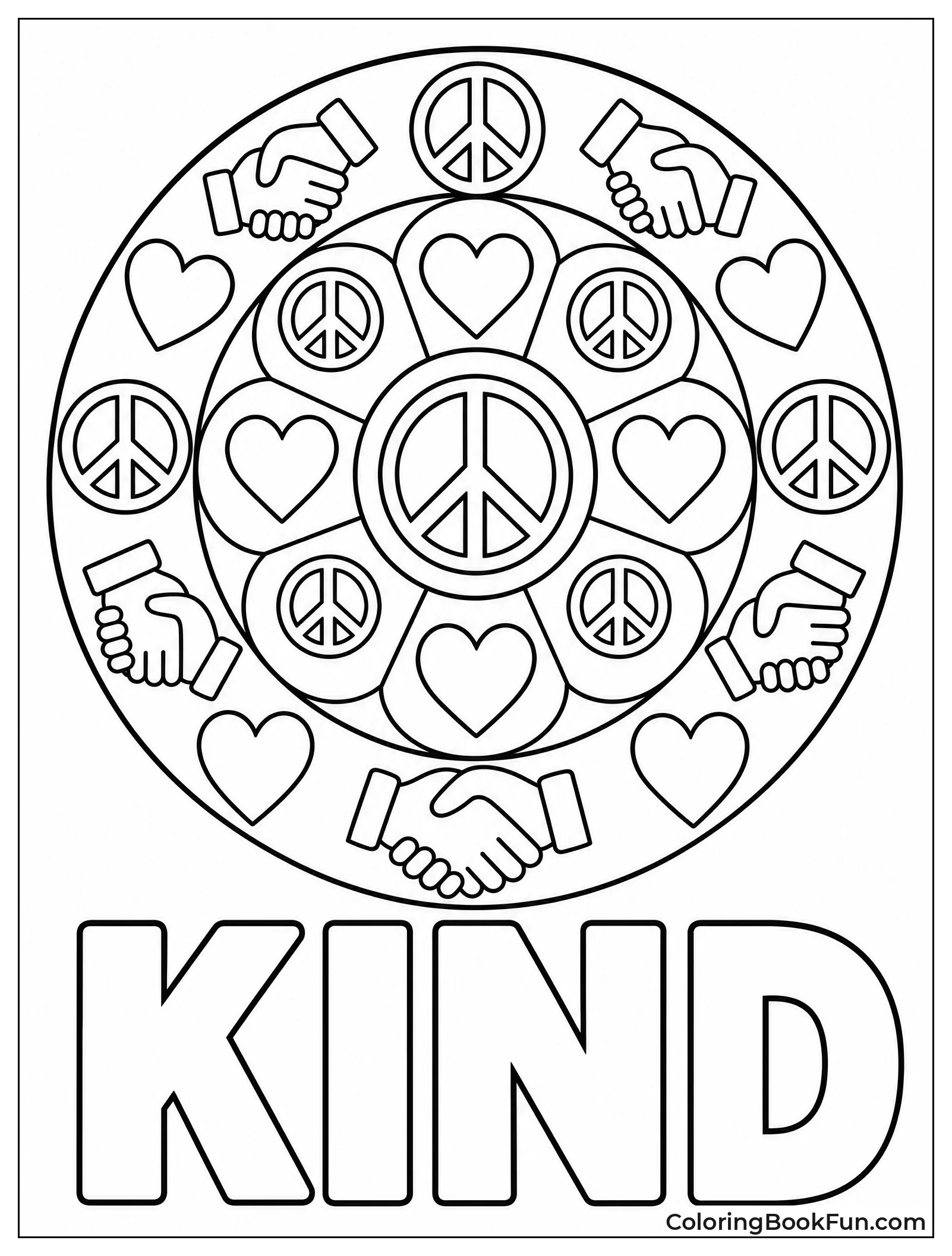 Mandala Shares Hearts and Peace