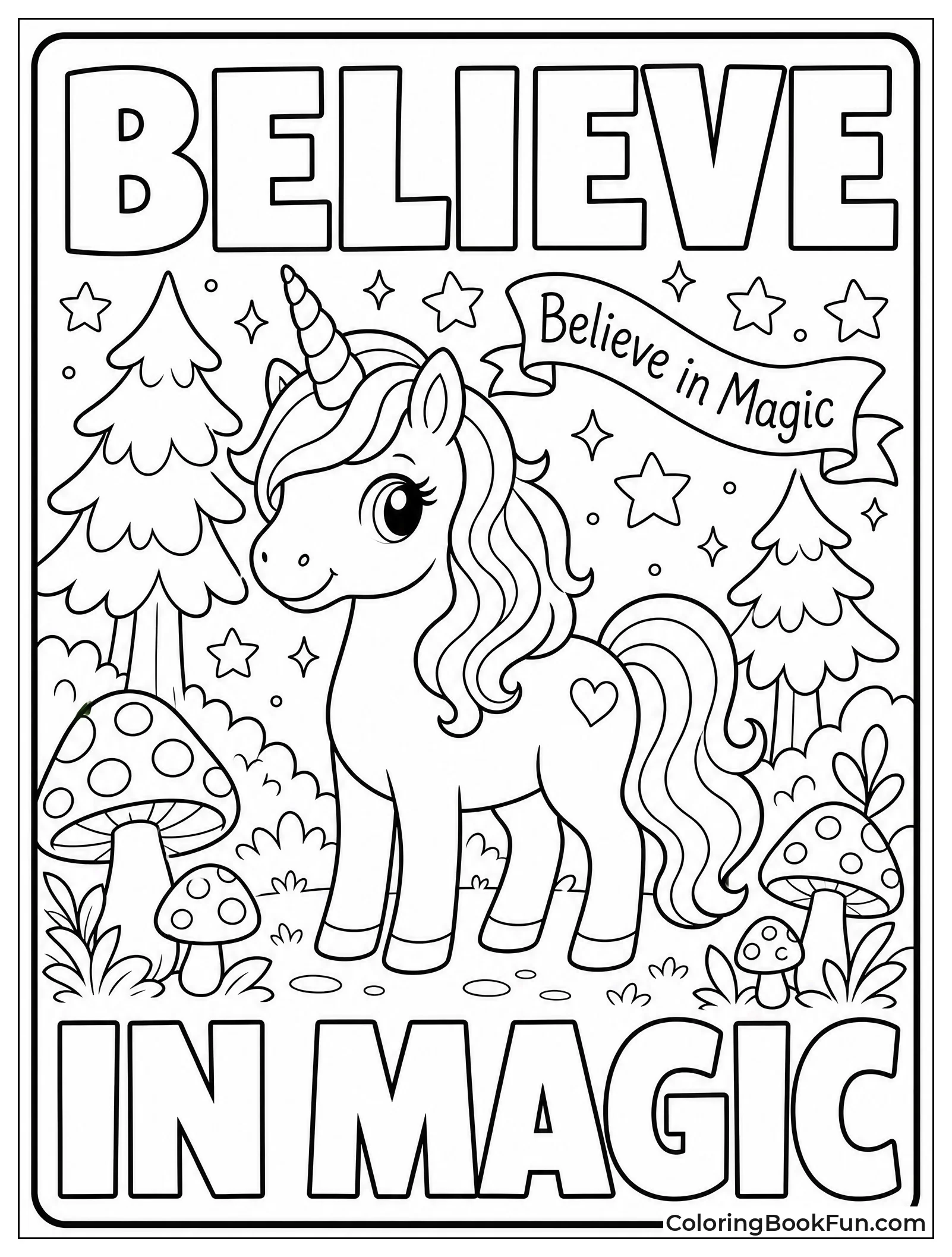 Unicorn Believes in Magic and Sparkles