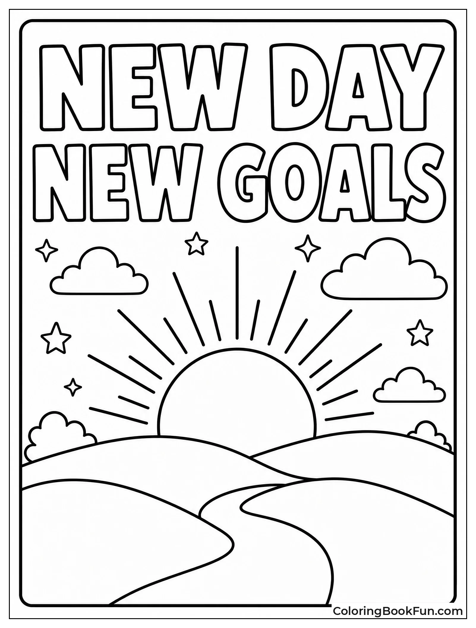 Sunrise Brings New Day New Goals