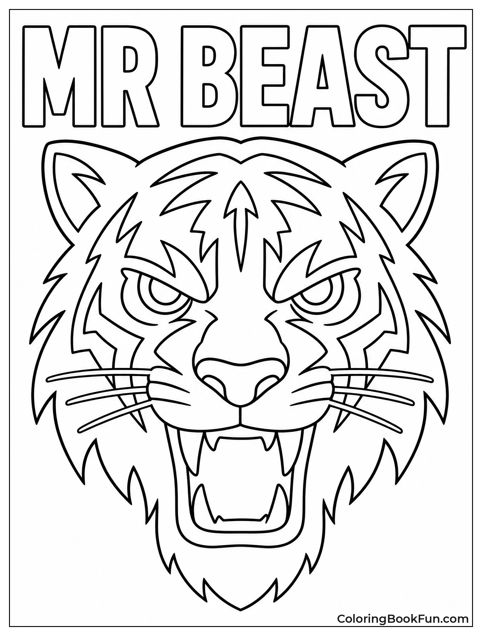 Classic MrBeast Tiger Logo
