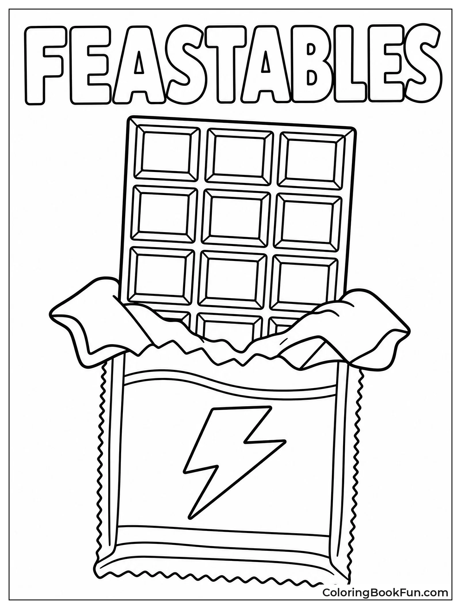 Feastables Chocolate Bar with Wrapper
