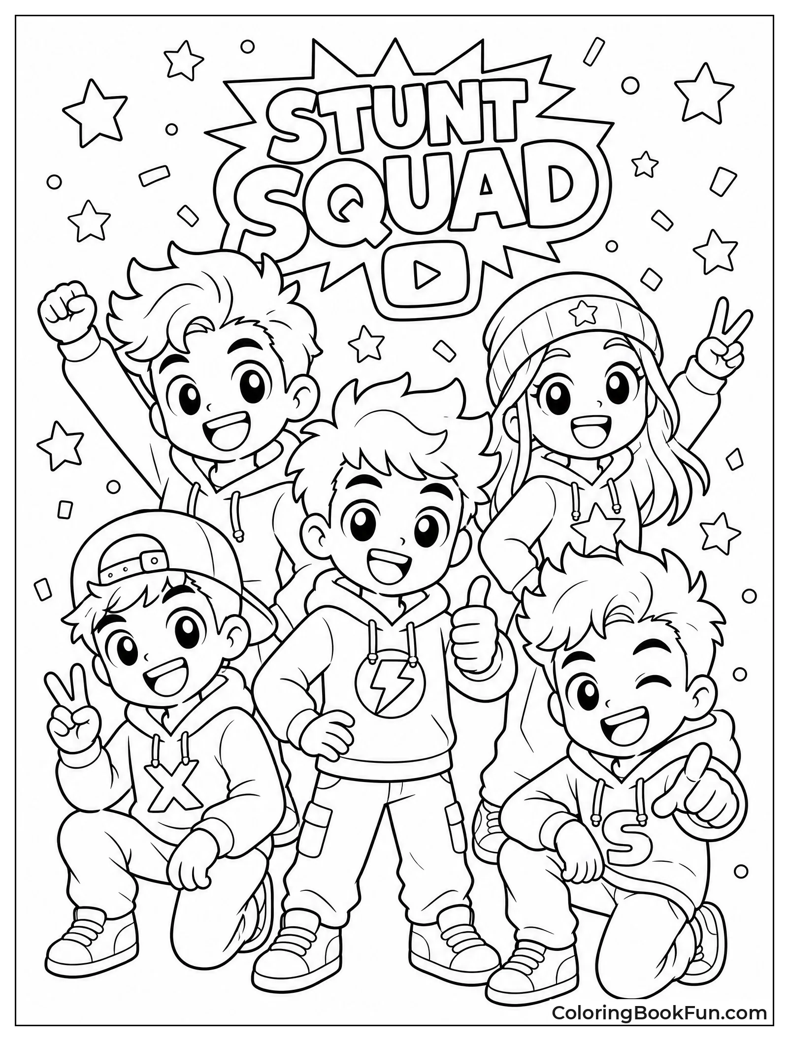 Cute Chibi Crew Standing Together