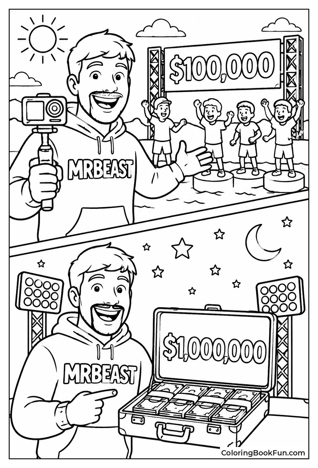 Challenge Scene in Day and Night