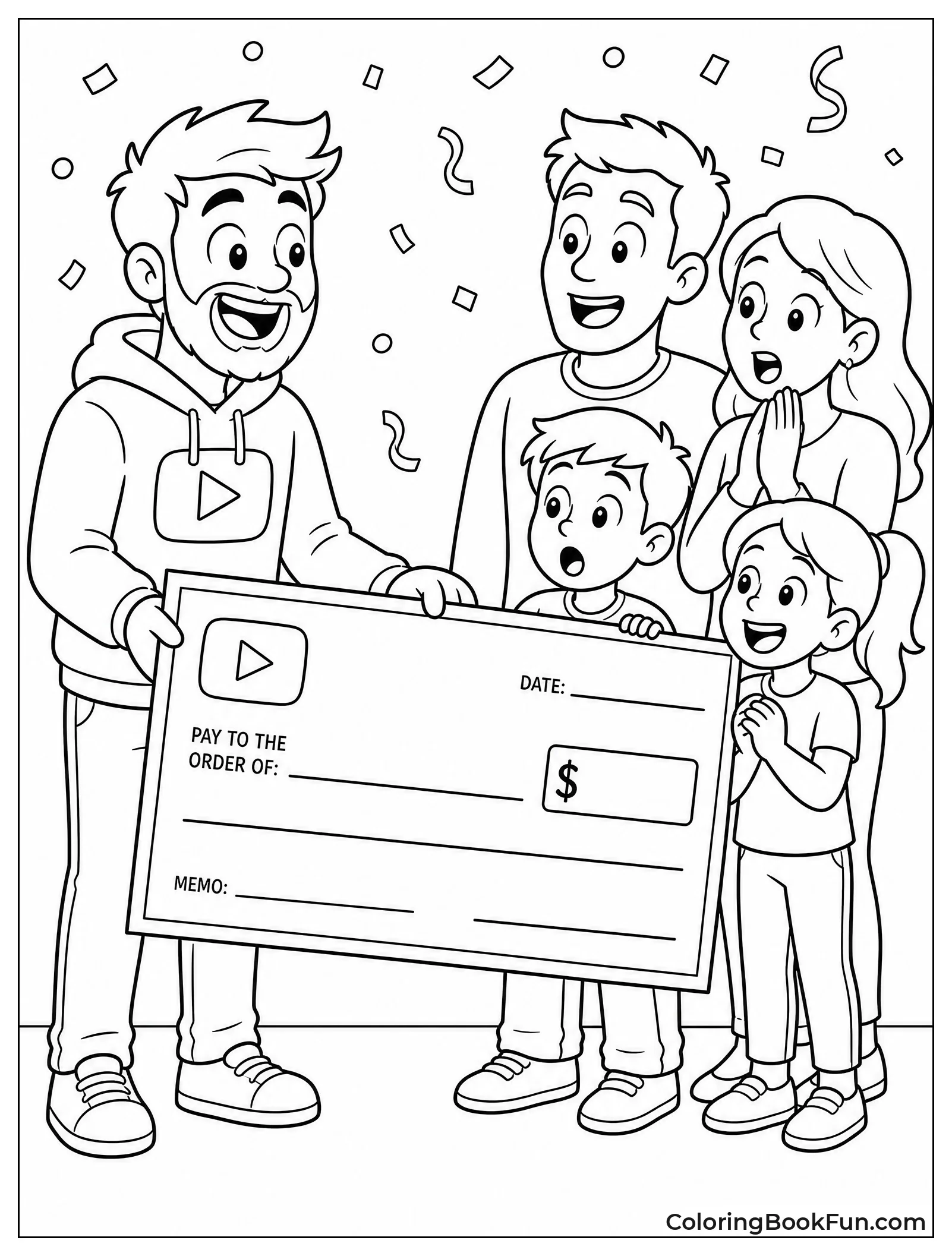 MrBeast Handing Big Check to Family
