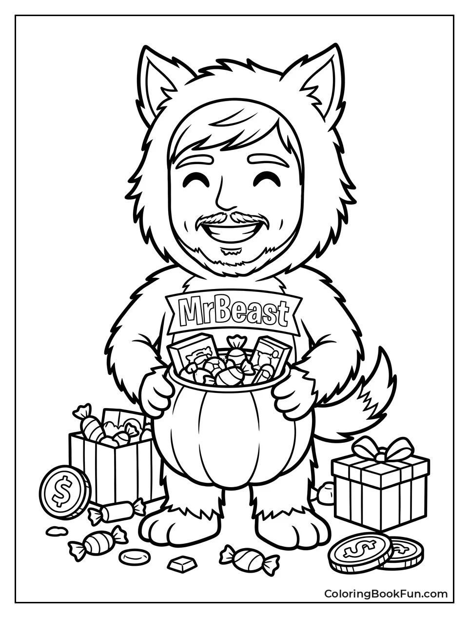 MrBeast in Friendly Beast Costume