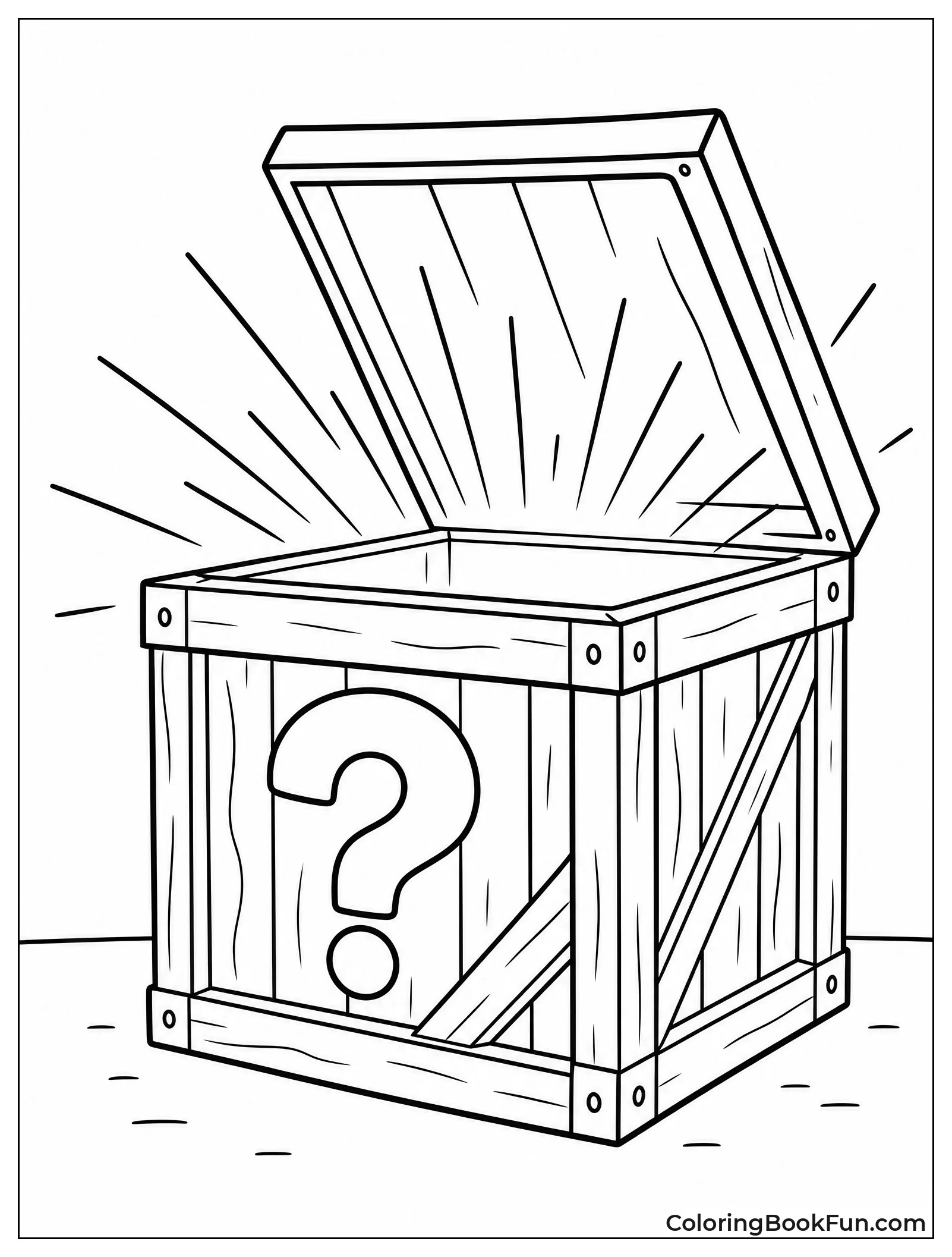 Open Mystery Crate with Glowing Light
