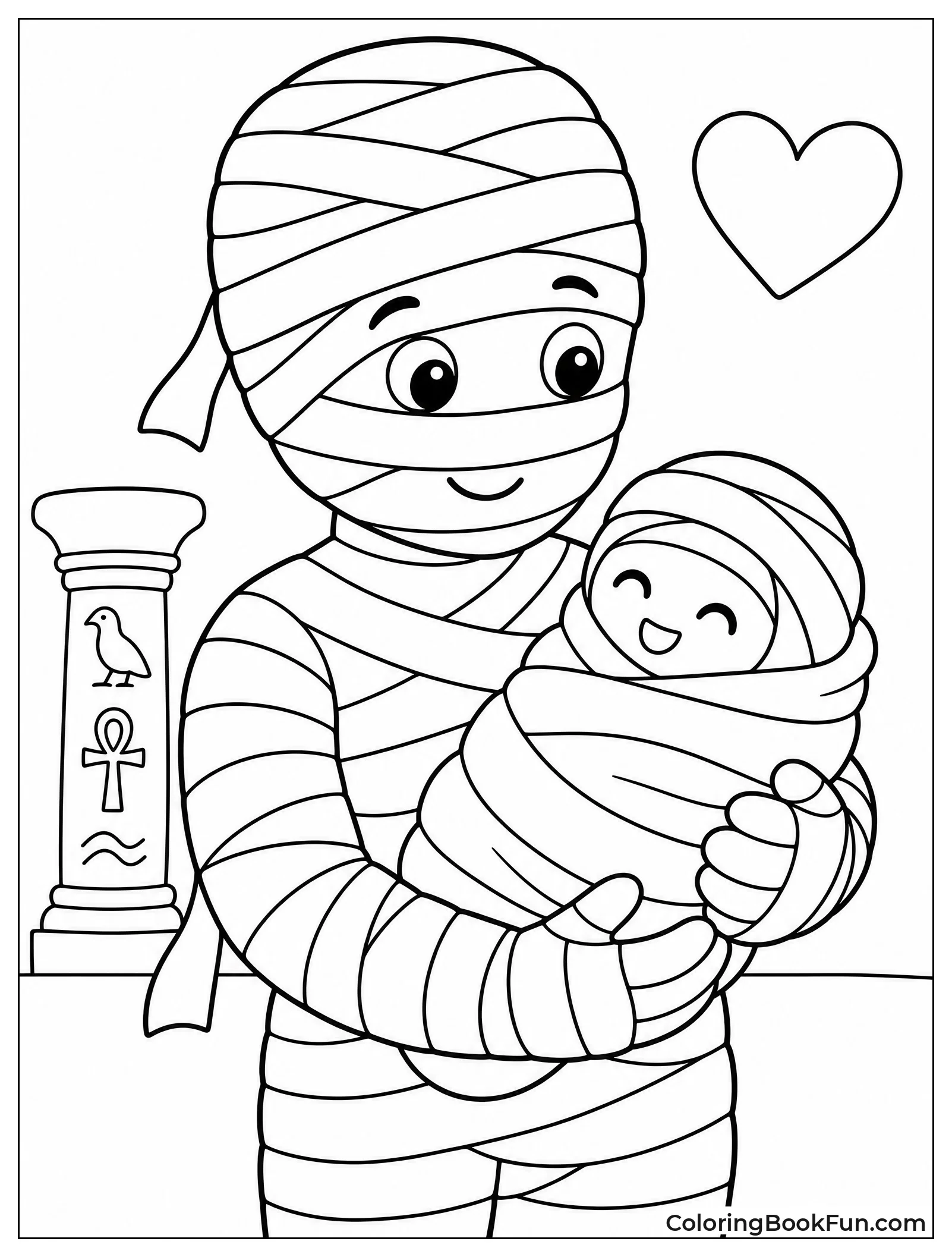Adult Mummy Holding Baby Mummy