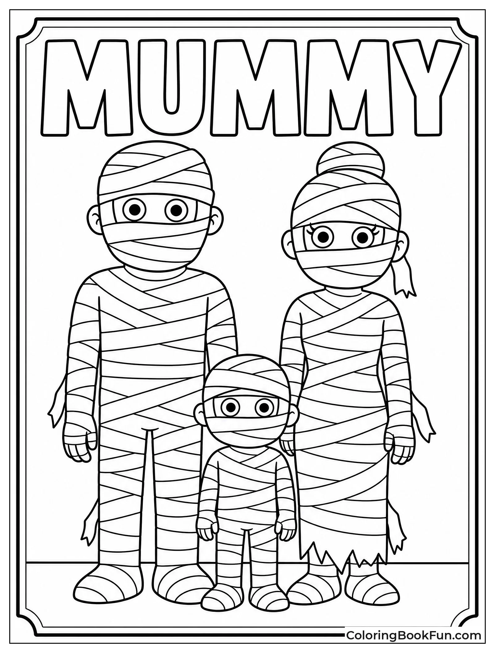 Mummy Family Portrait Photo