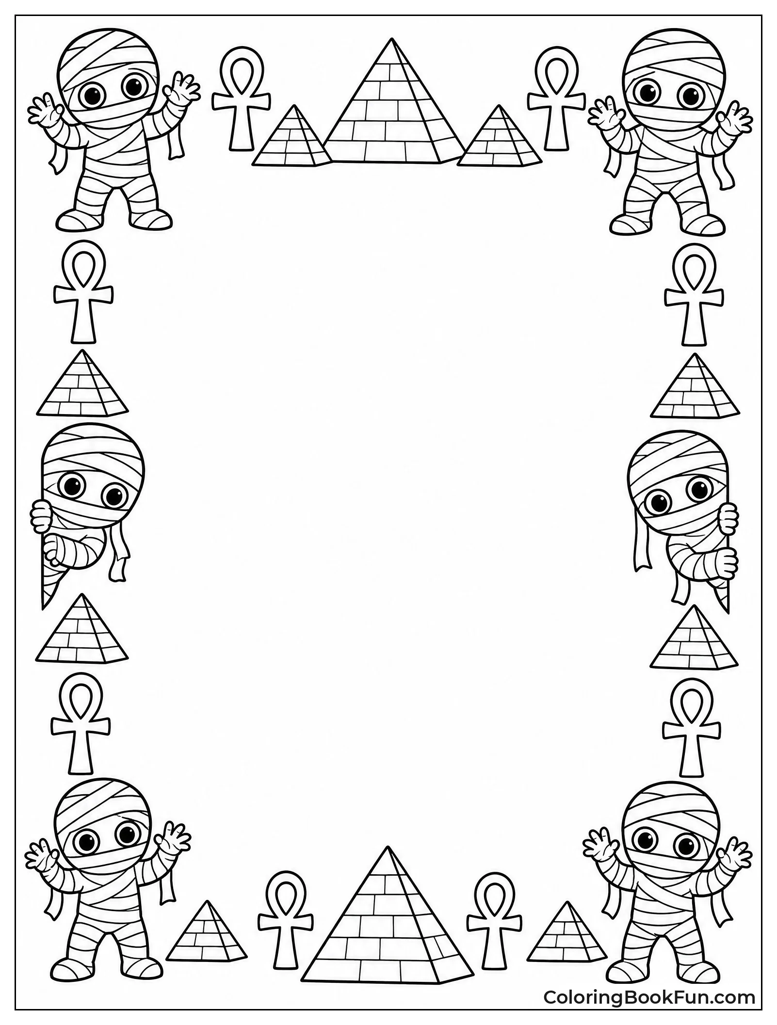Sarcophagus Border Frame Design