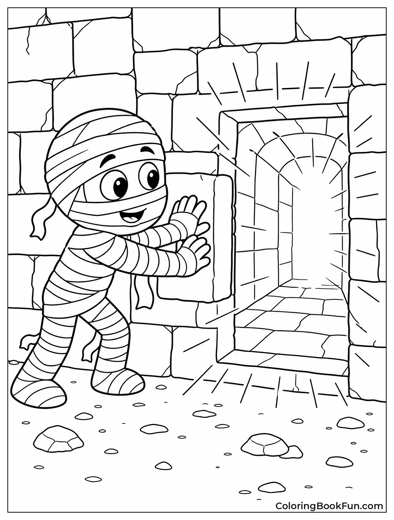 Mummy Opening Secret Hidden Passage