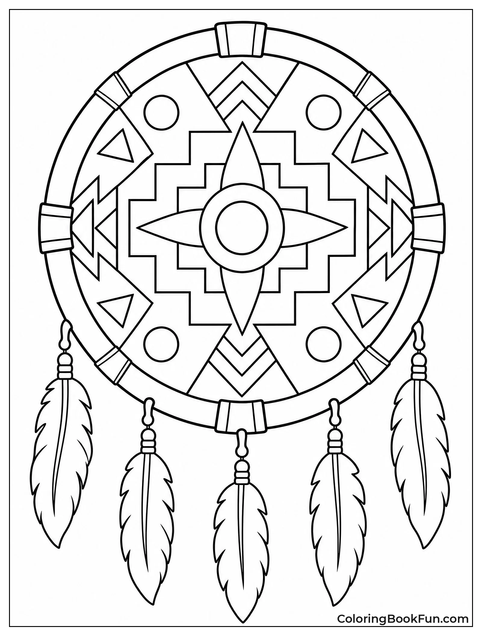 Shield Covered in Tribal Patterns