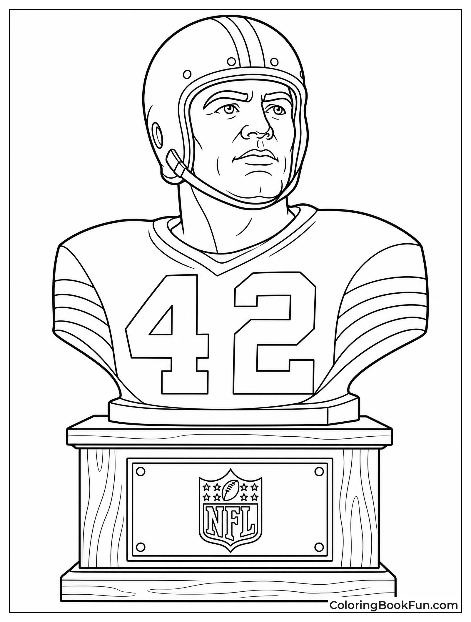 Bronze Bust of Legendary Player