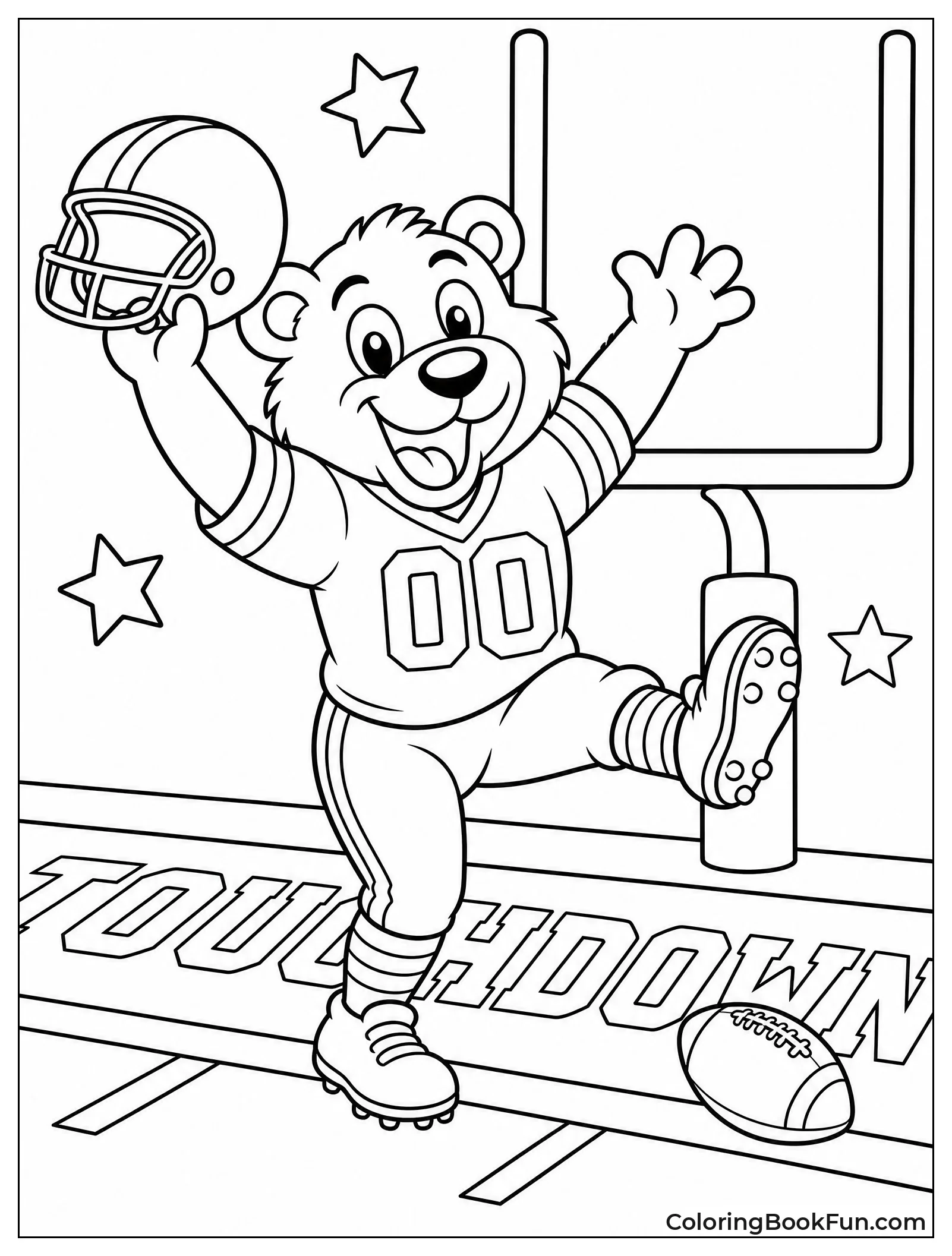 Mascot Doing Silly Victory Dance