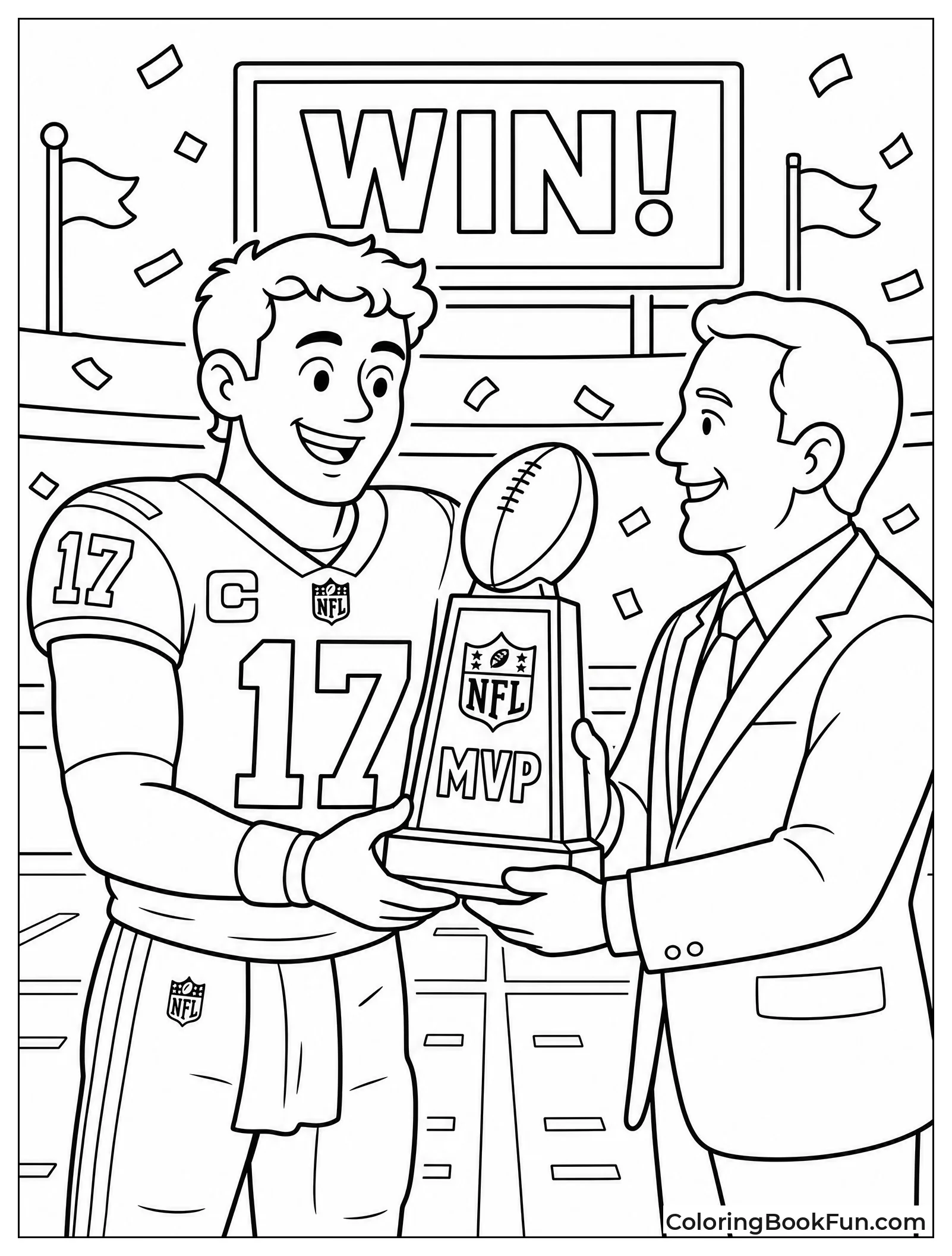 Player Receiving Mvp Trophy
