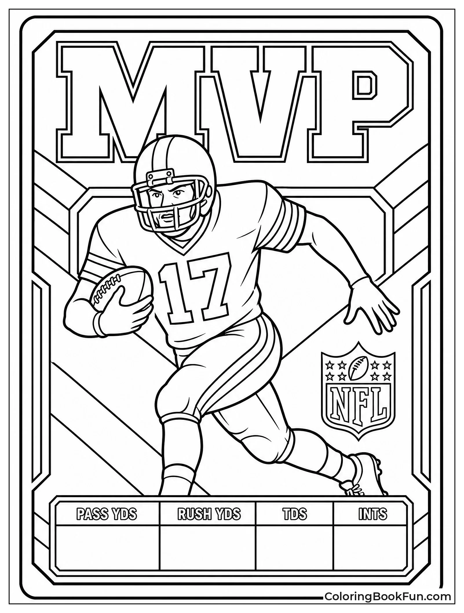 Sports Card of Football Player