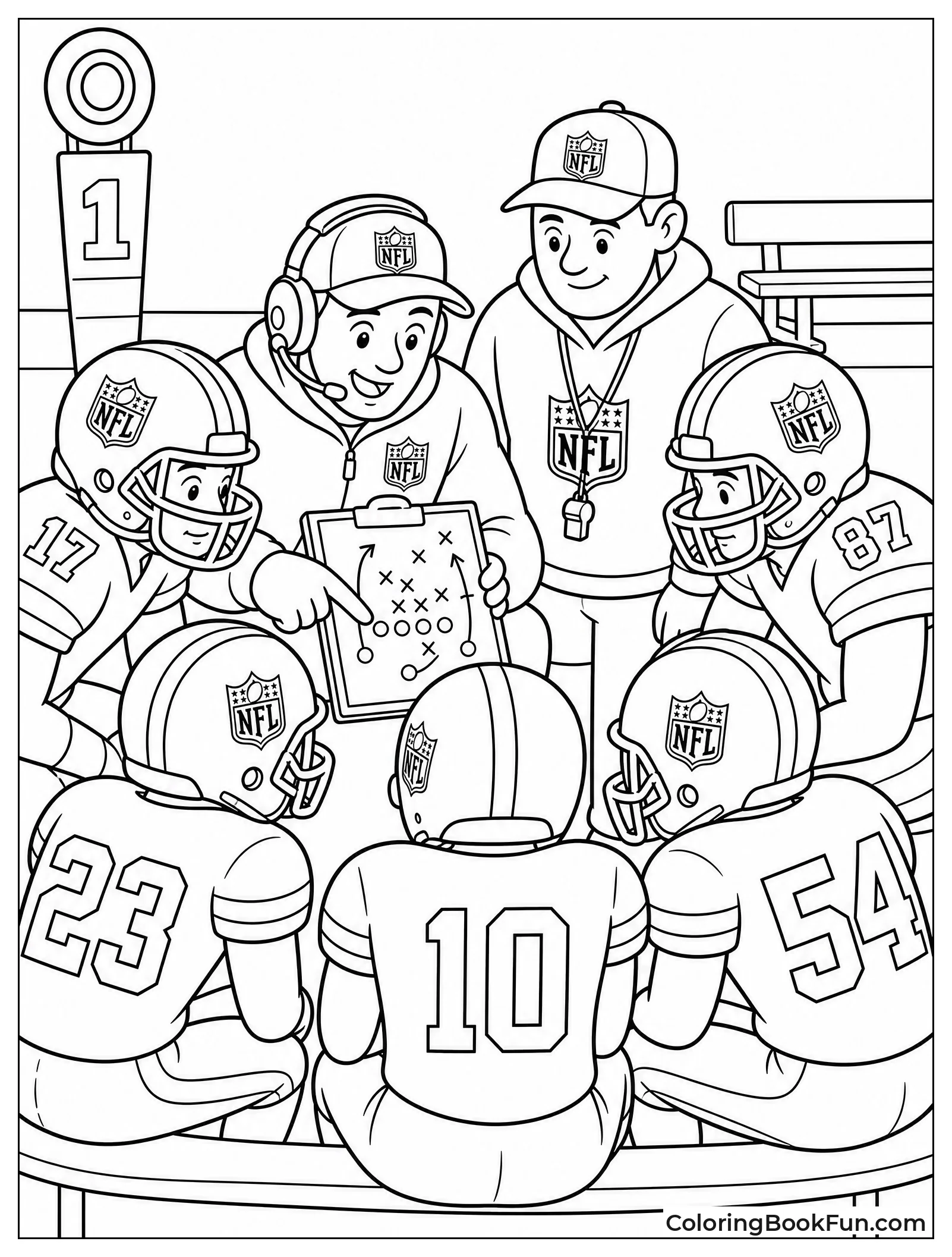 Team Huddle on Sideline