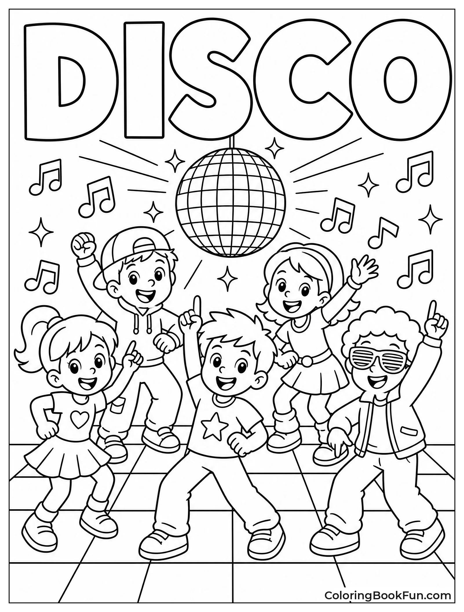 Dancers Groove Under Disco Ball
