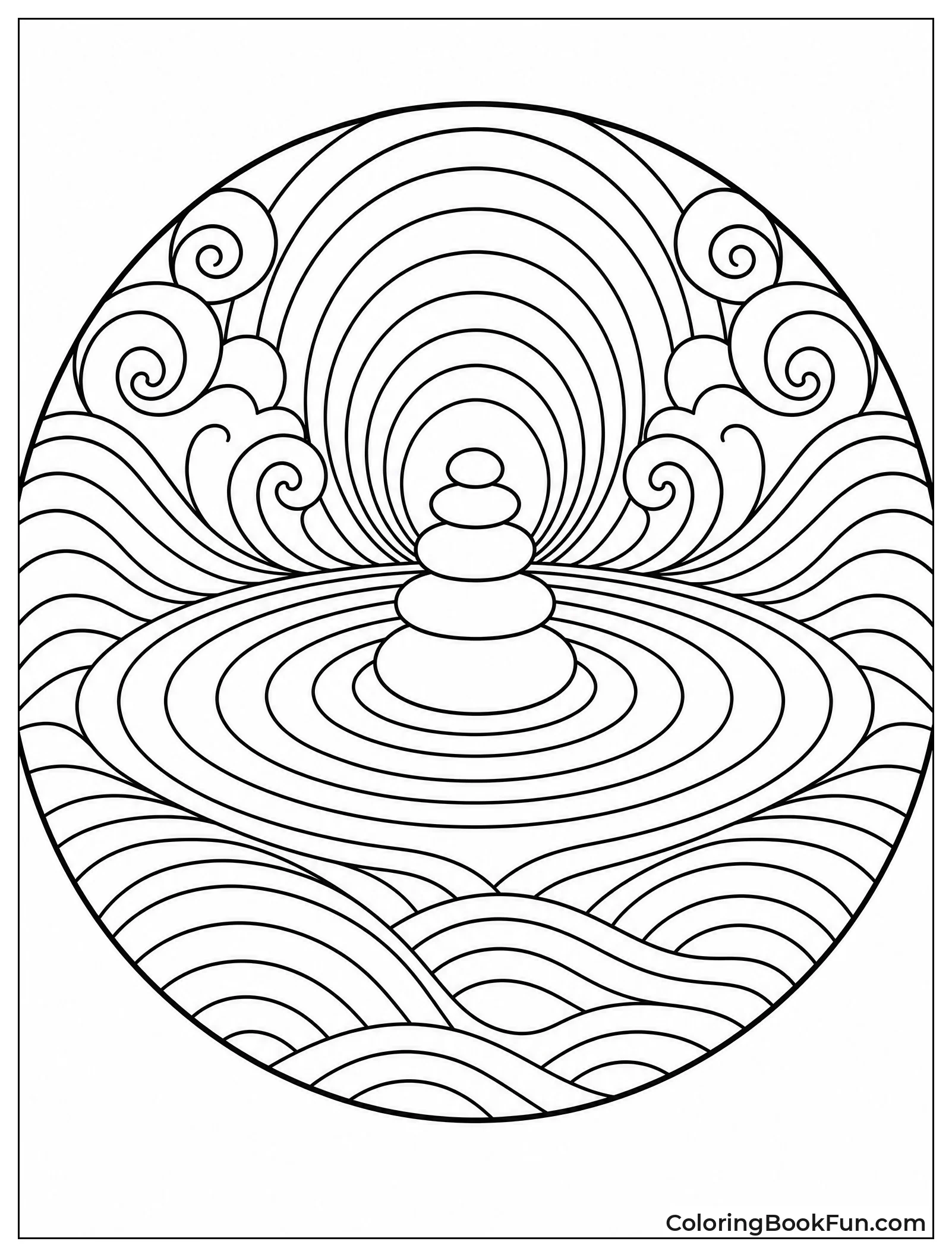 Curved Lines Create Depth Illusion