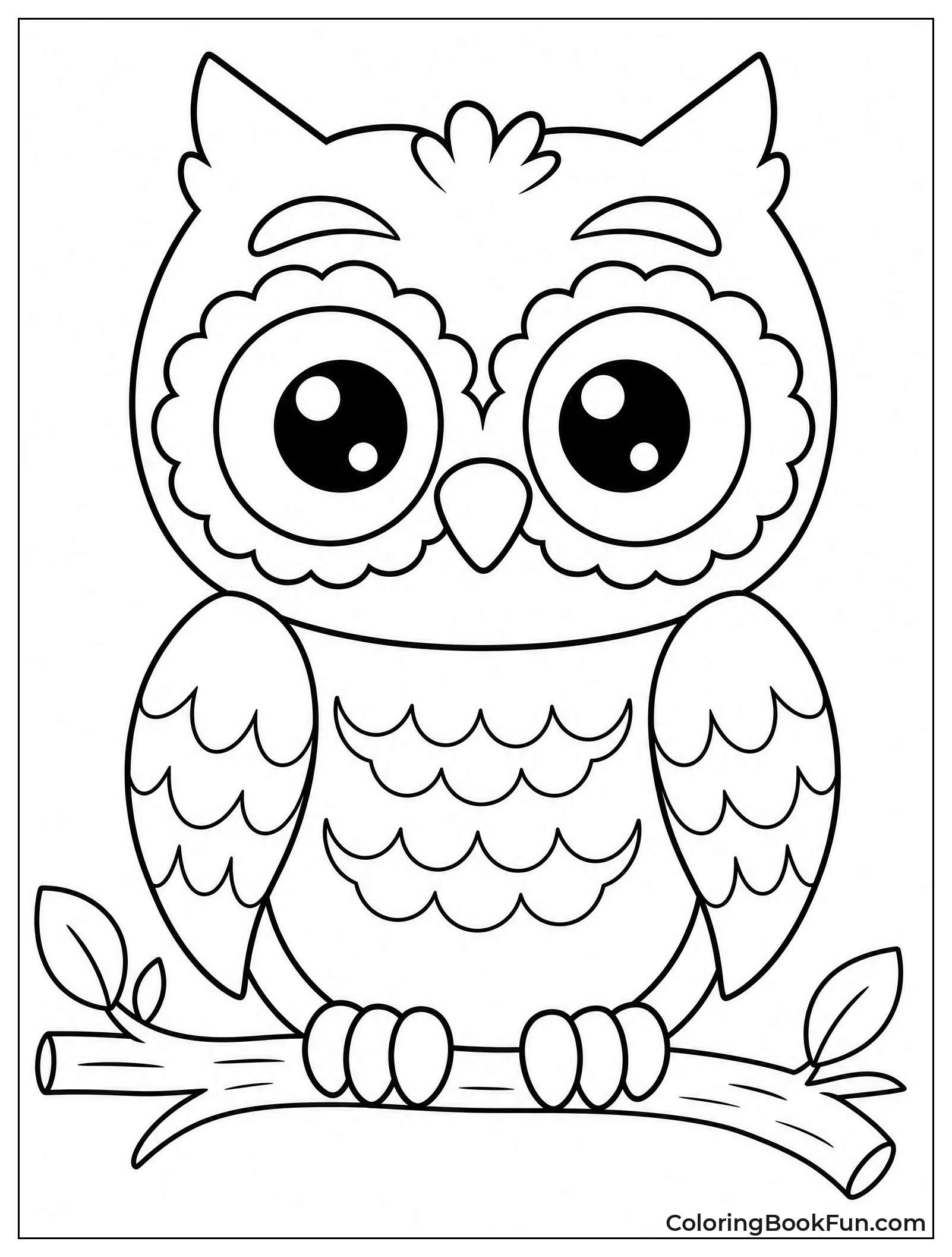 Owl Shows Wide Open Eyes