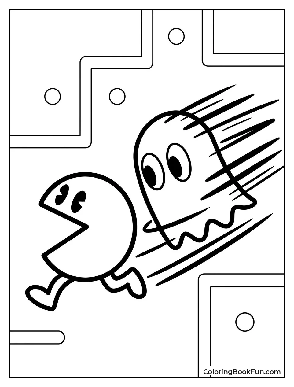 Blinky Races after Pac Man