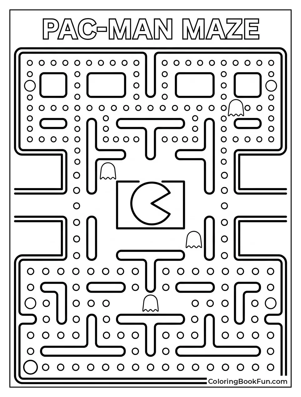 Top Down View of Classic Maze