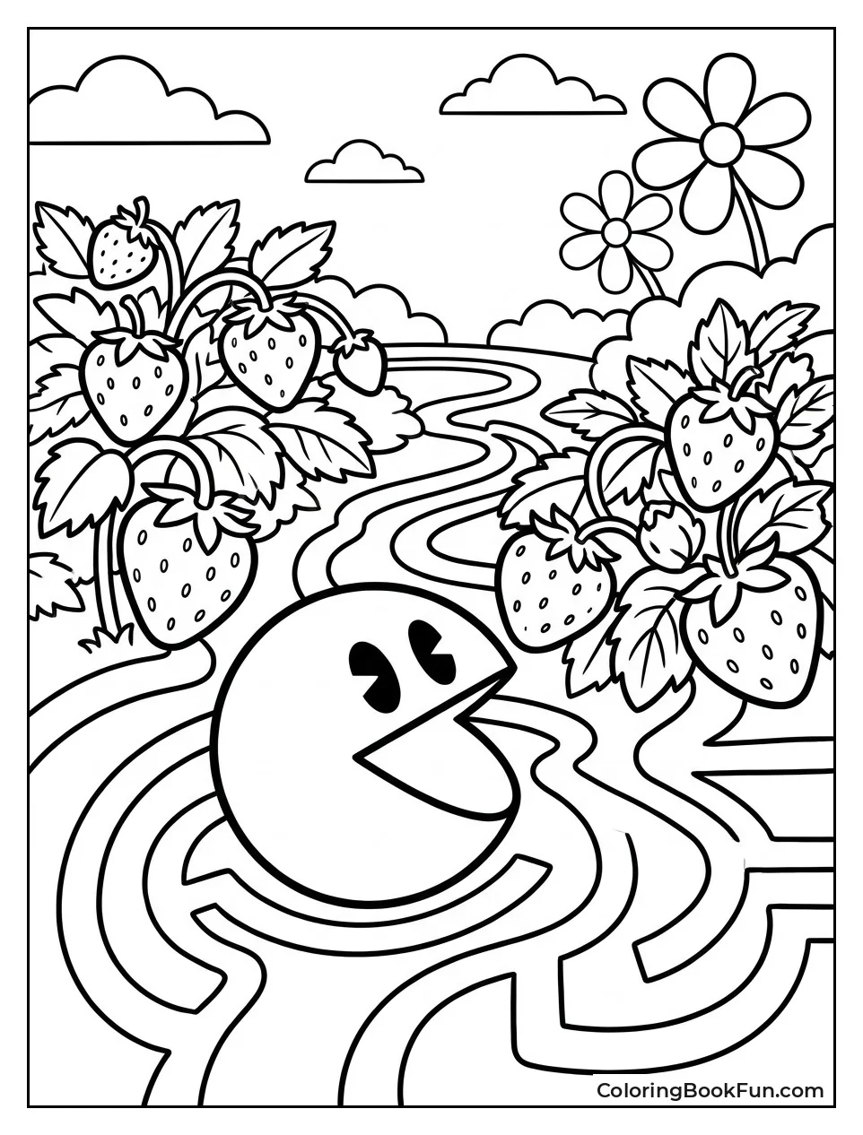 Field Full of Giant Strawberries