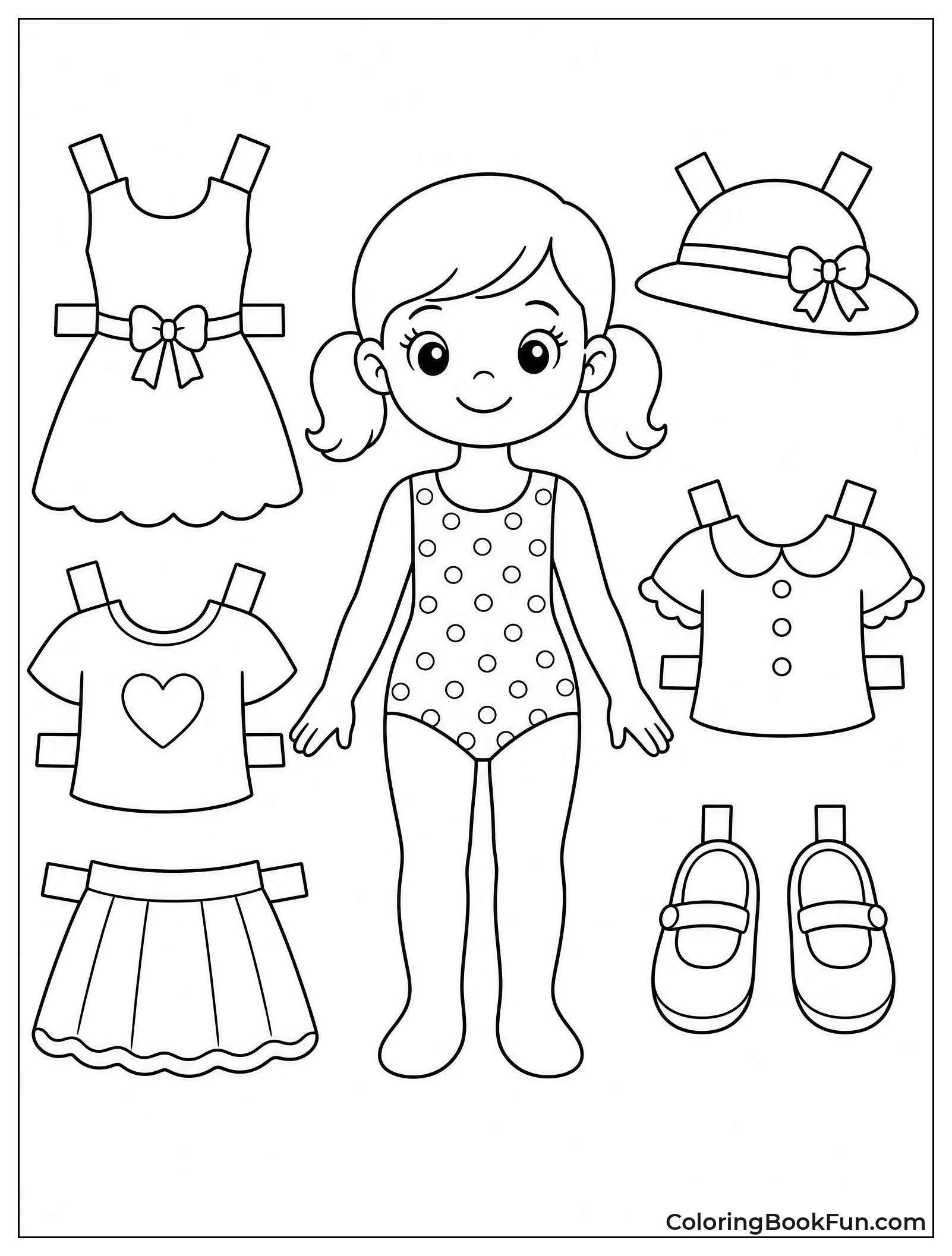 Polka Dot Patterned Doll