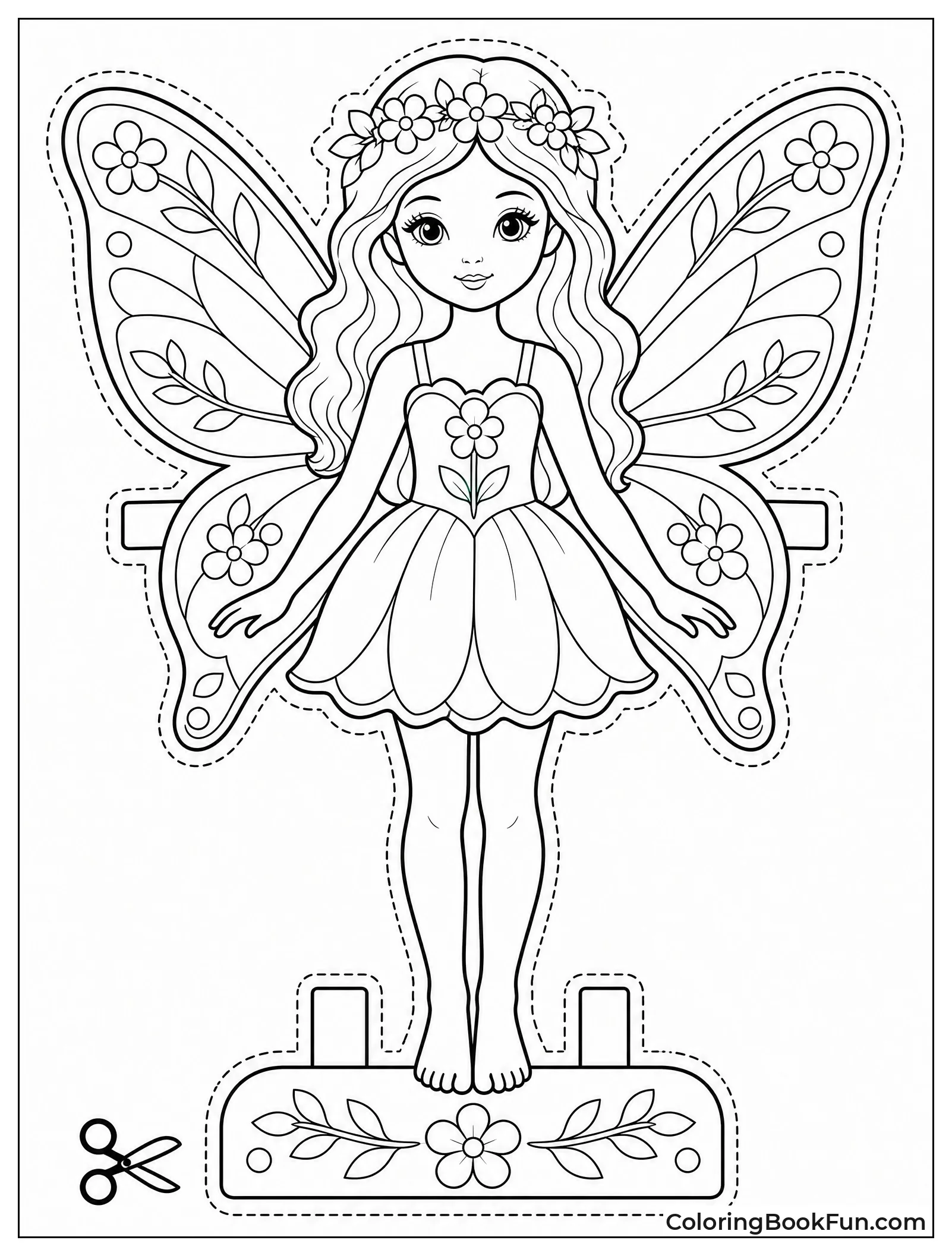 Spring Fairy with Flower Wings