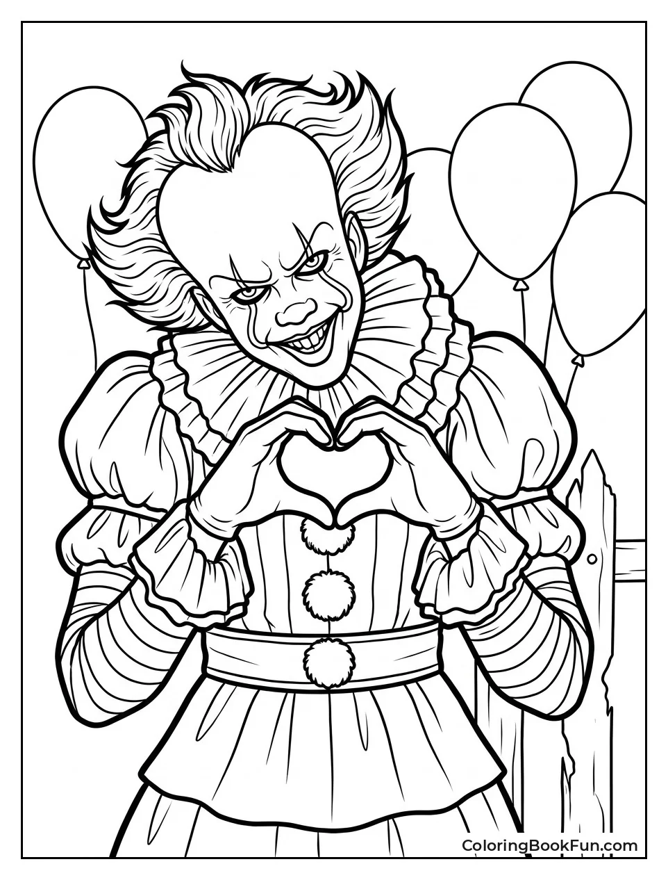 Pennywise Makes Heart with Hands