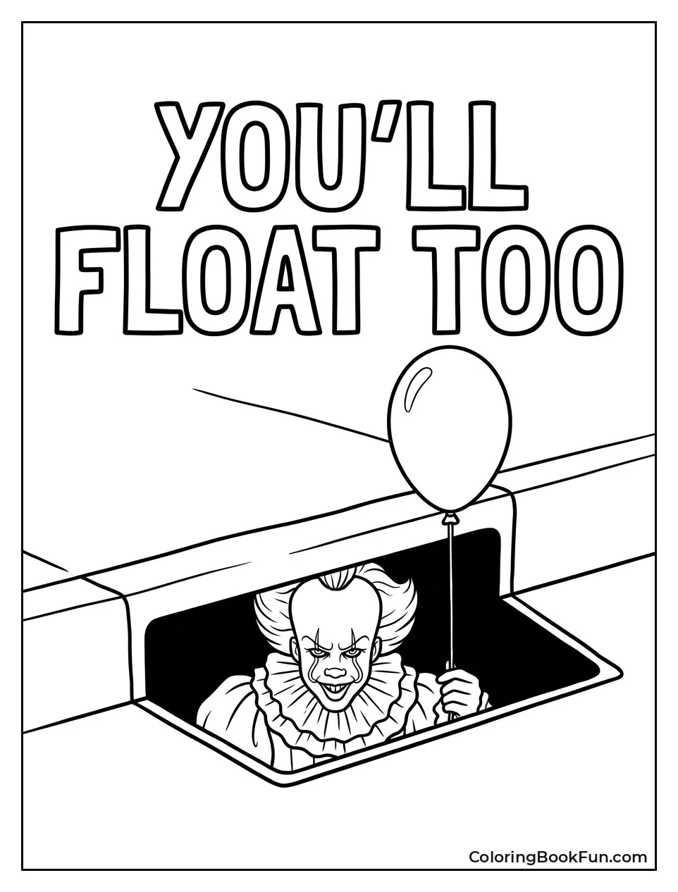 Pennywise Peers from Storm Drain
