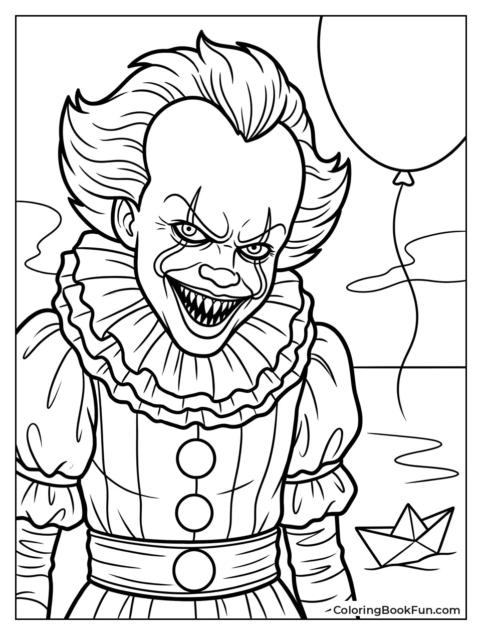 Pennywise Shows Wide Shark Grin