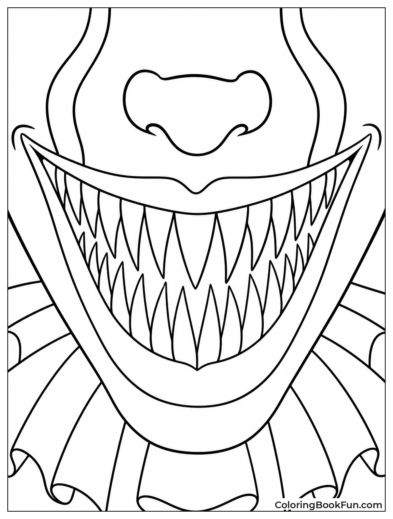 Close Up of Sharp Teeth