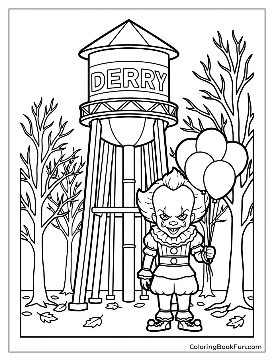 Derry Standpipe Tower in Fall