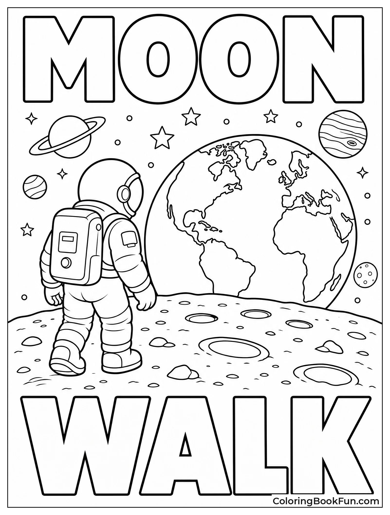 Astronaut Watching Earth Rise