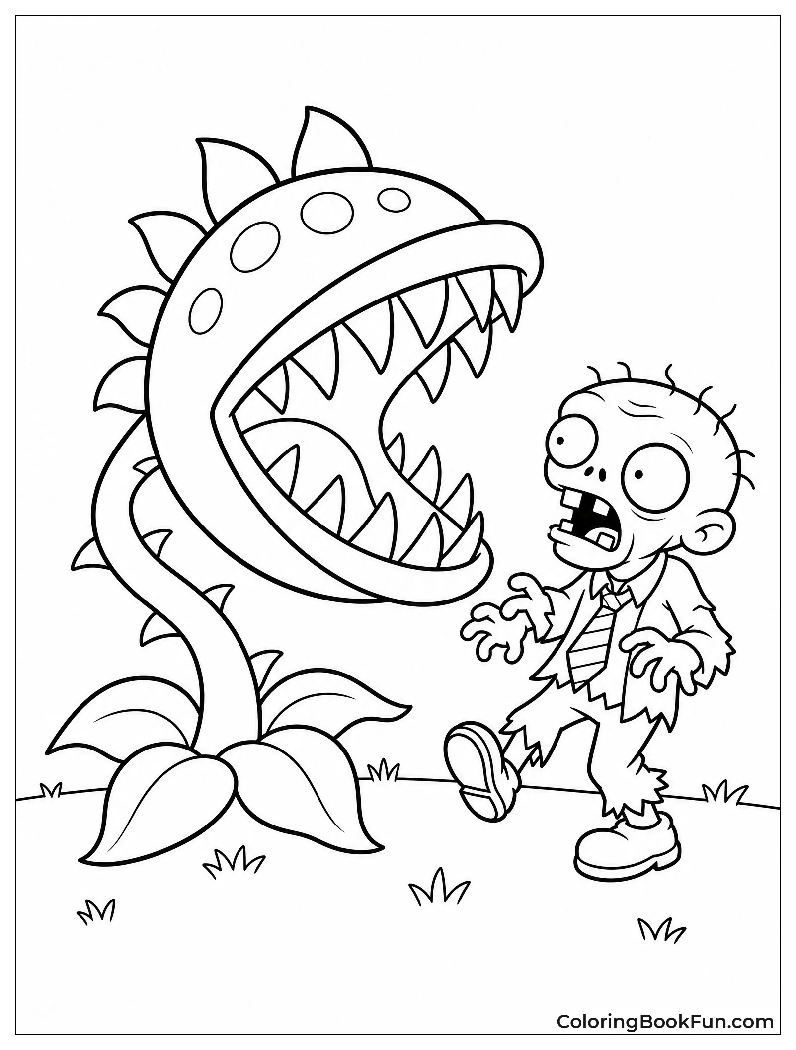 Chomper About to Eat a Zombie