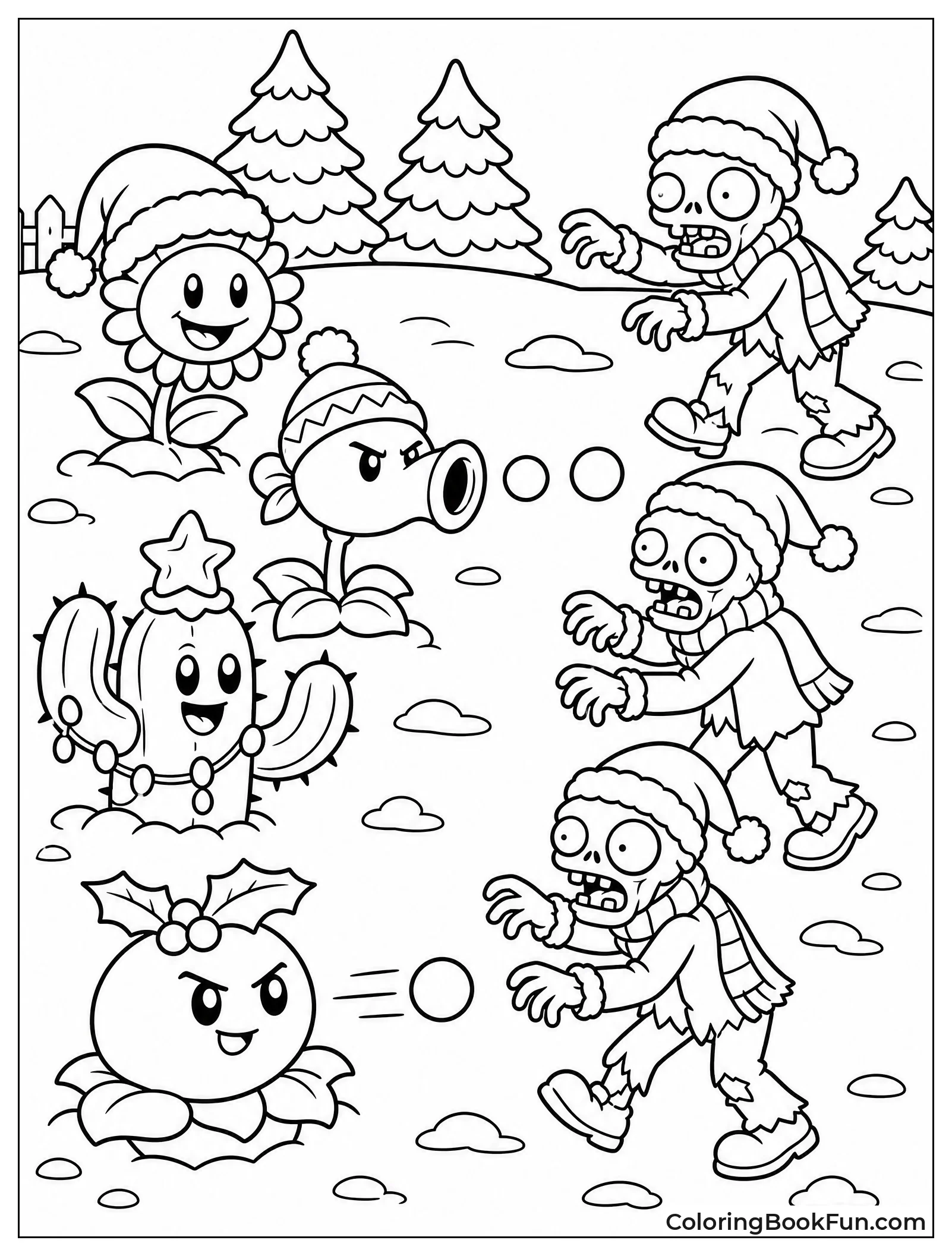 Zombies Wearing Santa Hats