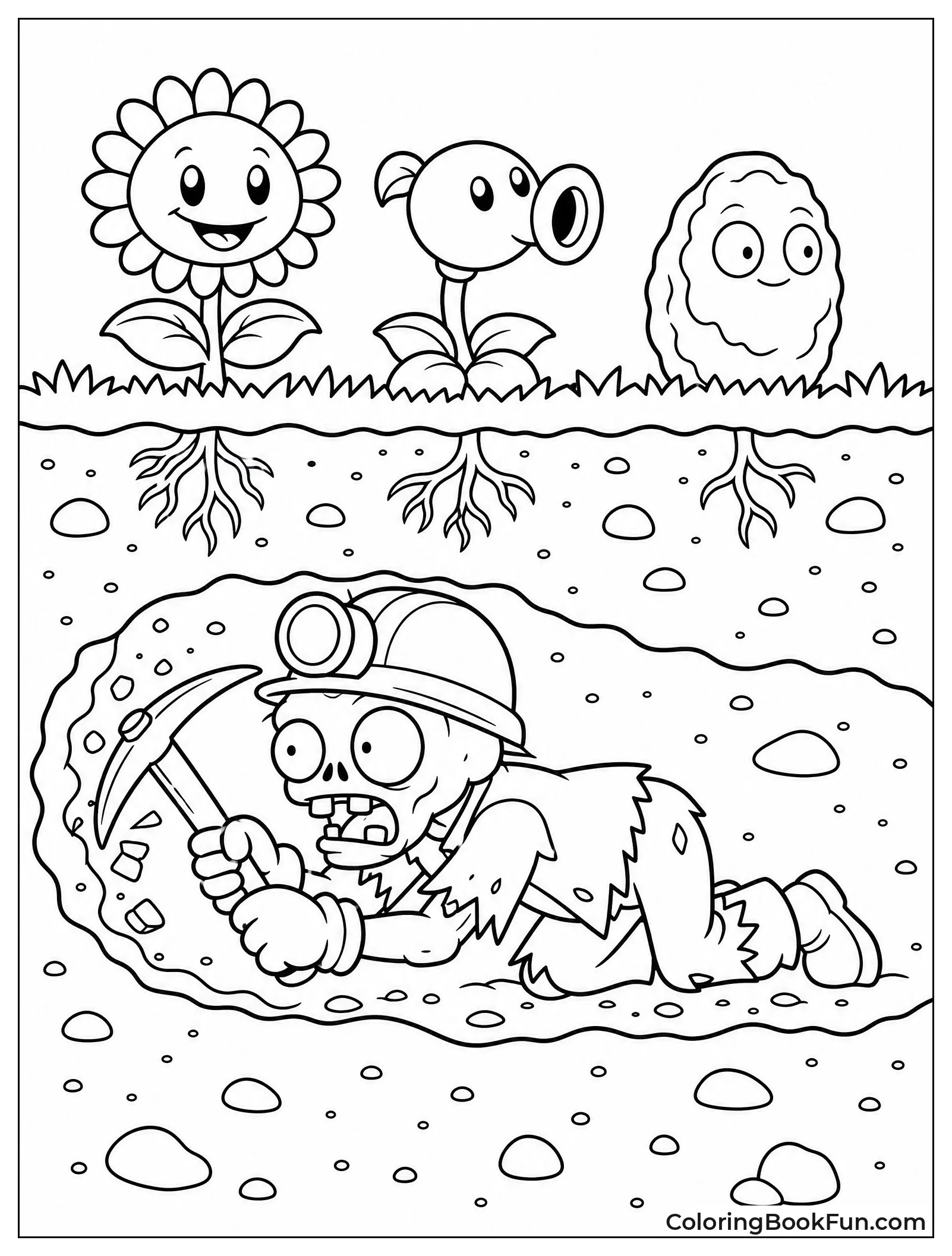 Digger Zombie Tunneling Underground