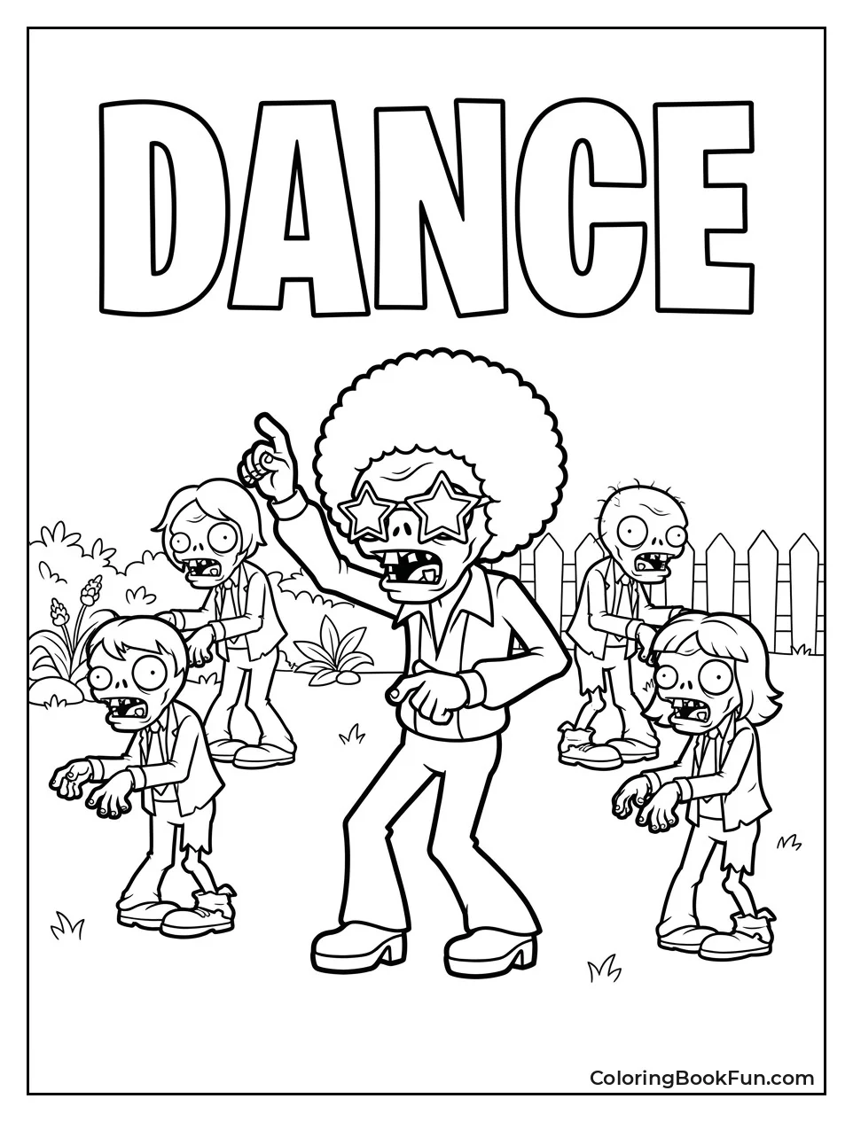 Disco Zombie Dancing with Friends