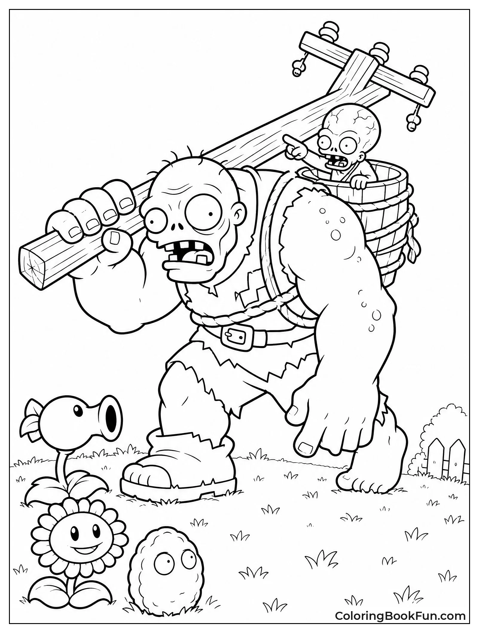 Gargantuar Carrying Imp on its Back