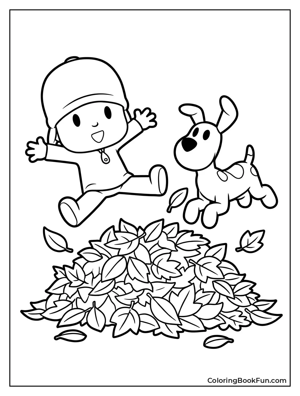 Jumping into Crunchy Autumn Leaves